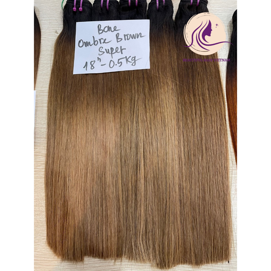 OMBRE GOLD Best bone straight high quality best silky long lasting hair hot sale raw vietnamese hair, raw hair vendor
