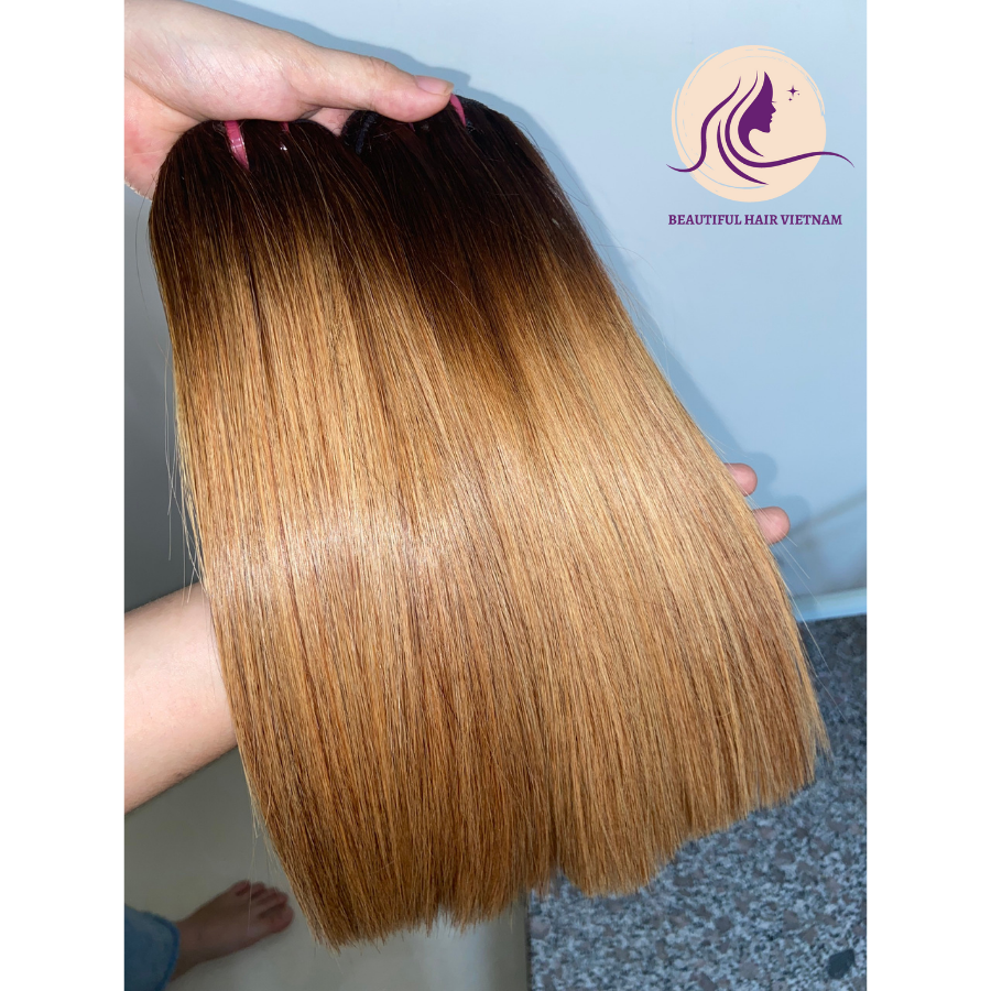OMBRE GOLD Best bone straight high quality best silky long lasting hair hot sale raw vietnamese hair, raw hair vendor