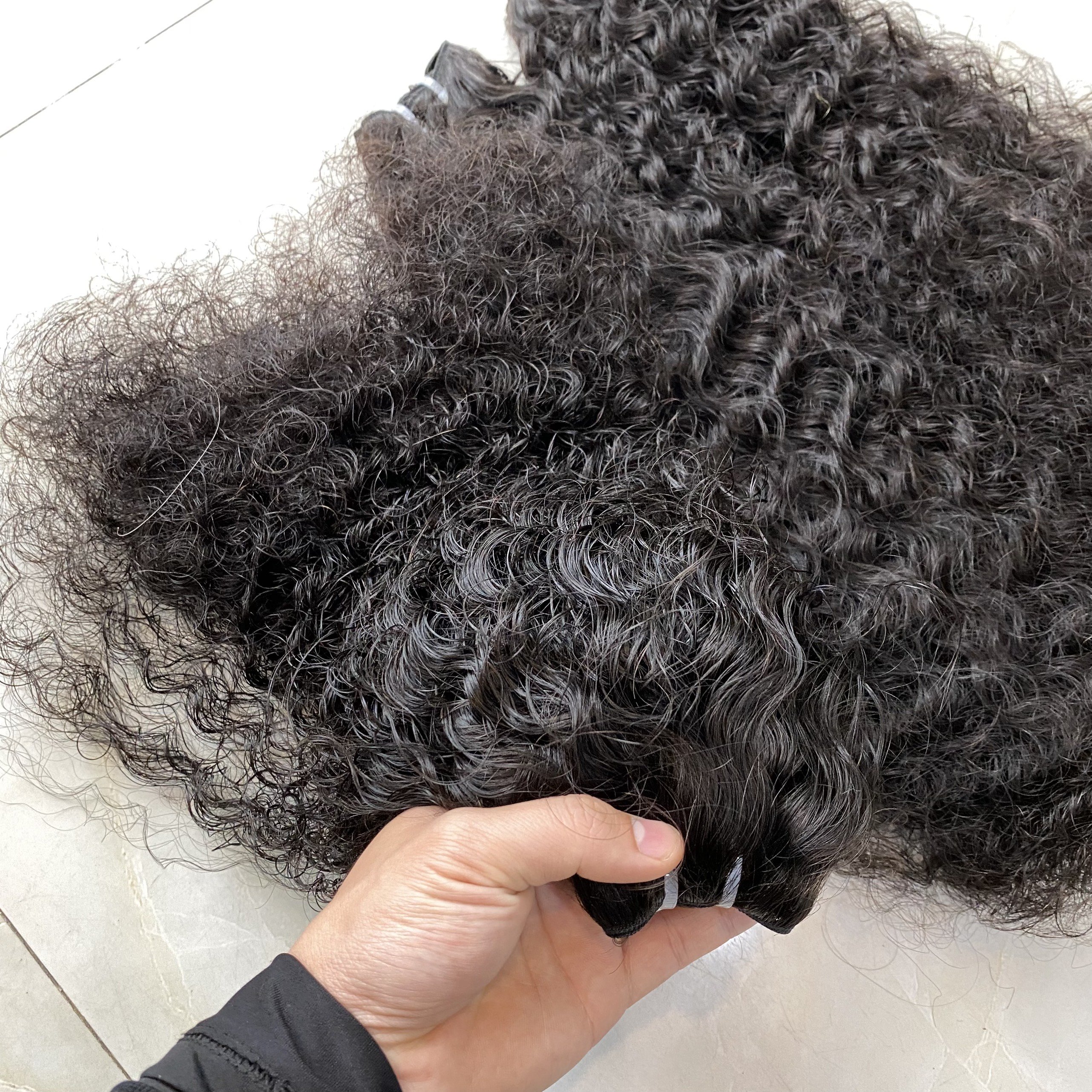 Best Quality Weave Hair Curly Grade 12A Virgin Cuticle Aligned Hair Burmese Curly 100% Human Hair Extensions