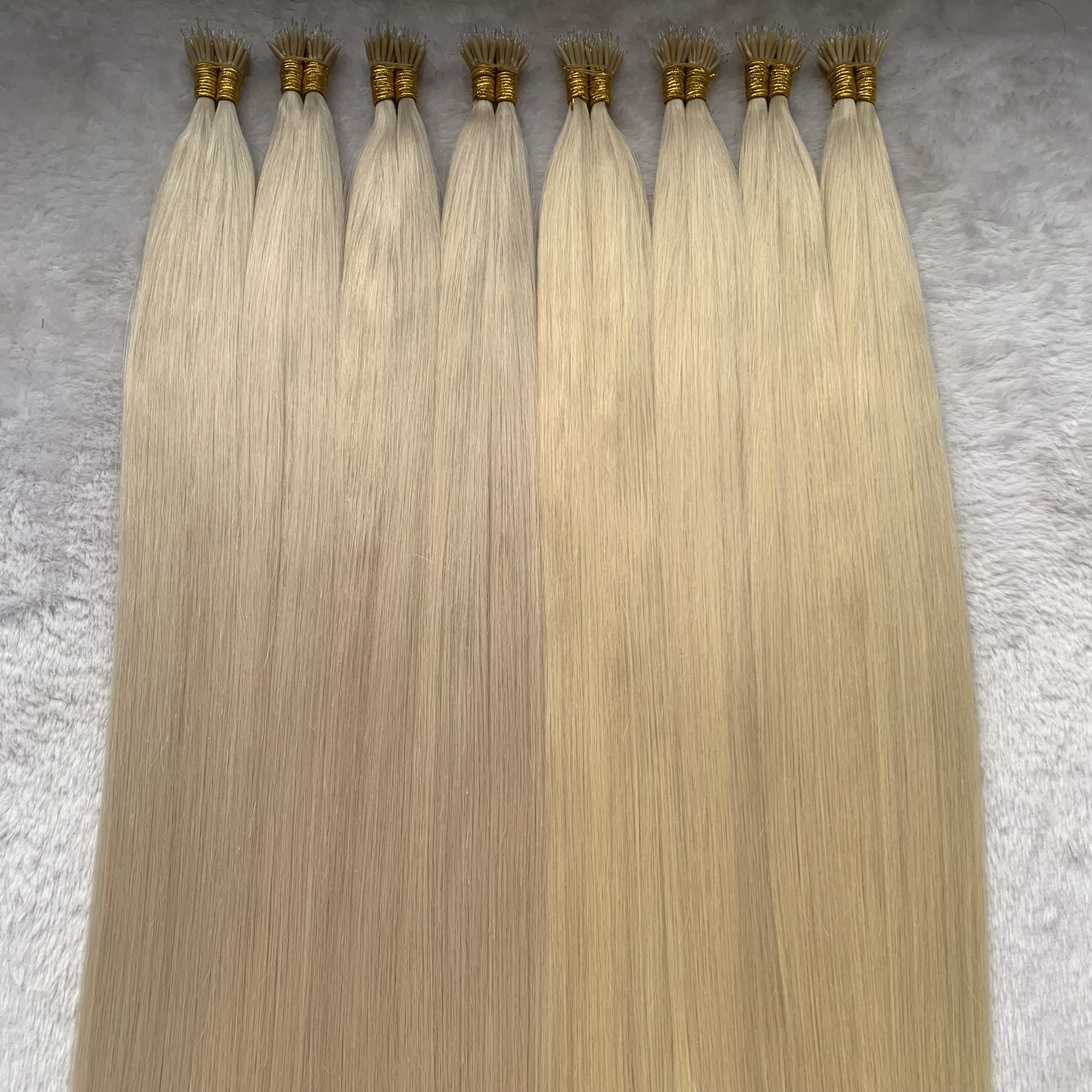High Quality Double Drawn Nano Ring Human Hair Extensions Full Cuticle Aligned Micro Nano Ring Tip Remy Raw Virgin Hair