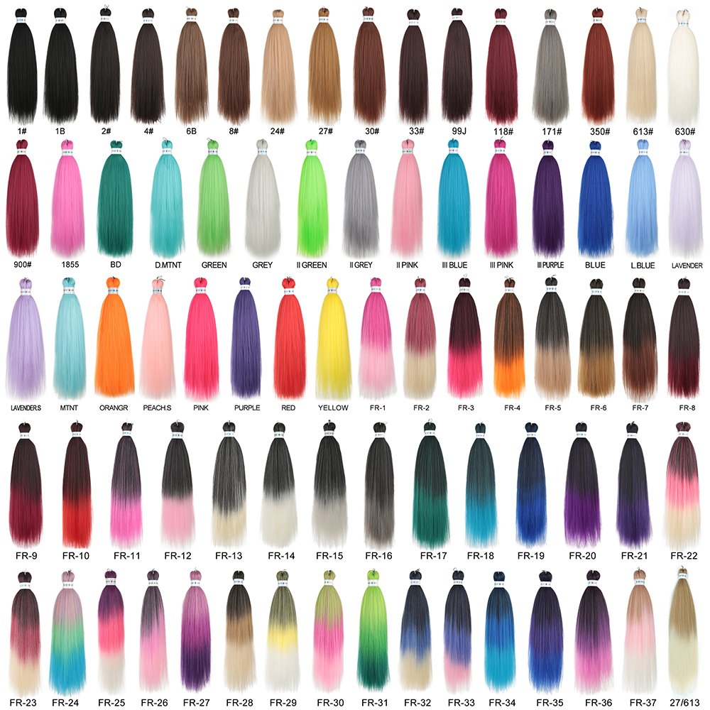 Ez Braid 26Inch Crochet Hair Ombre Pre Stretched Synthetic Braiding Hair Expression