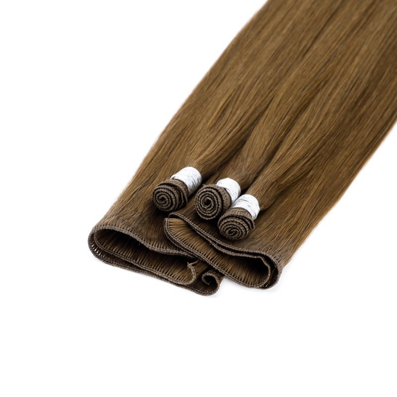 Stable Quality Double Drawn Remy Ombre 100% Russian Human Hair Wholesale Hand Tied Weft Hair Extensions