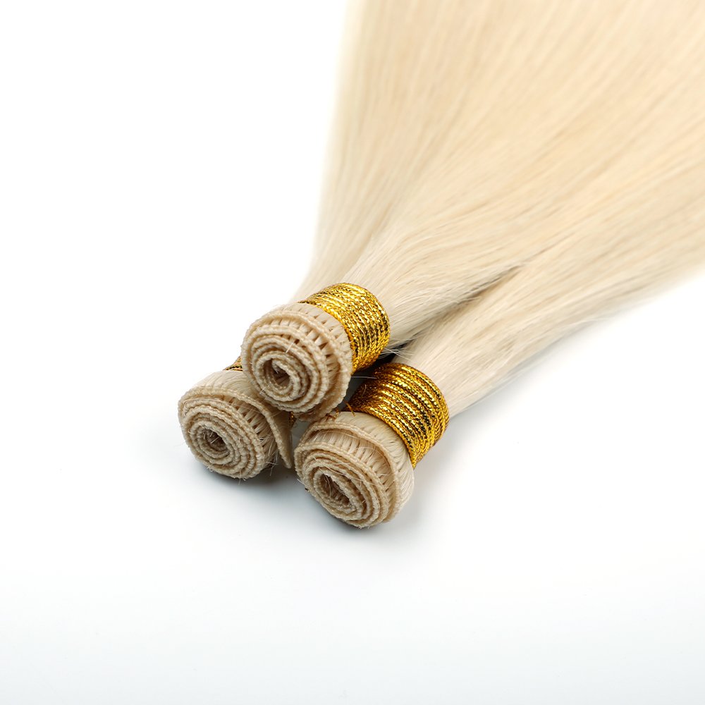 Stable Quality Double Drawn Remy Ombre 100% Russian Human Hair Wholesale Hand Tied Weft Hair Extensions