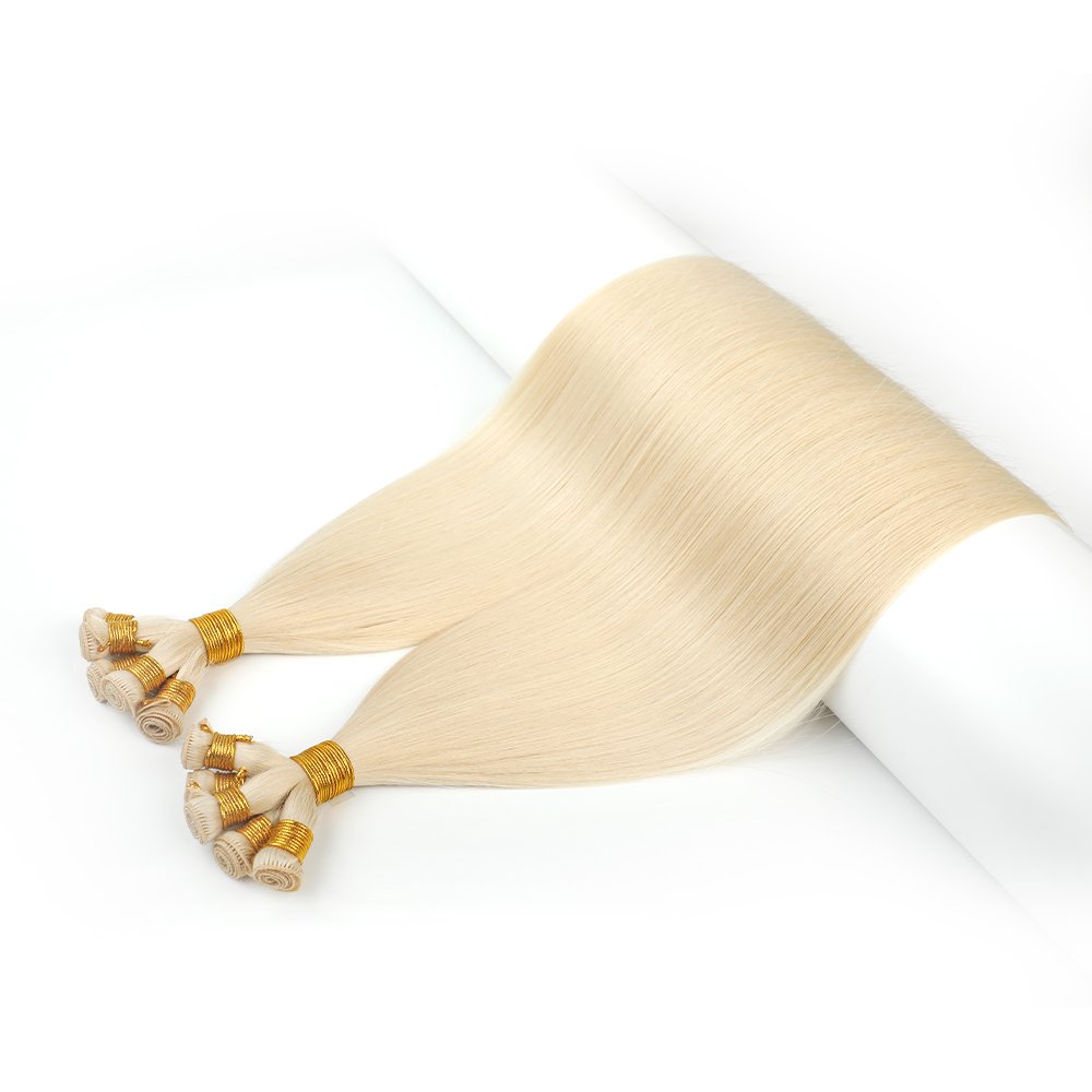 Stable Quality Double Drawn Remy Ombre 100% Russian Human Hair Wholesale Hand Tied Weft Hair Extensions