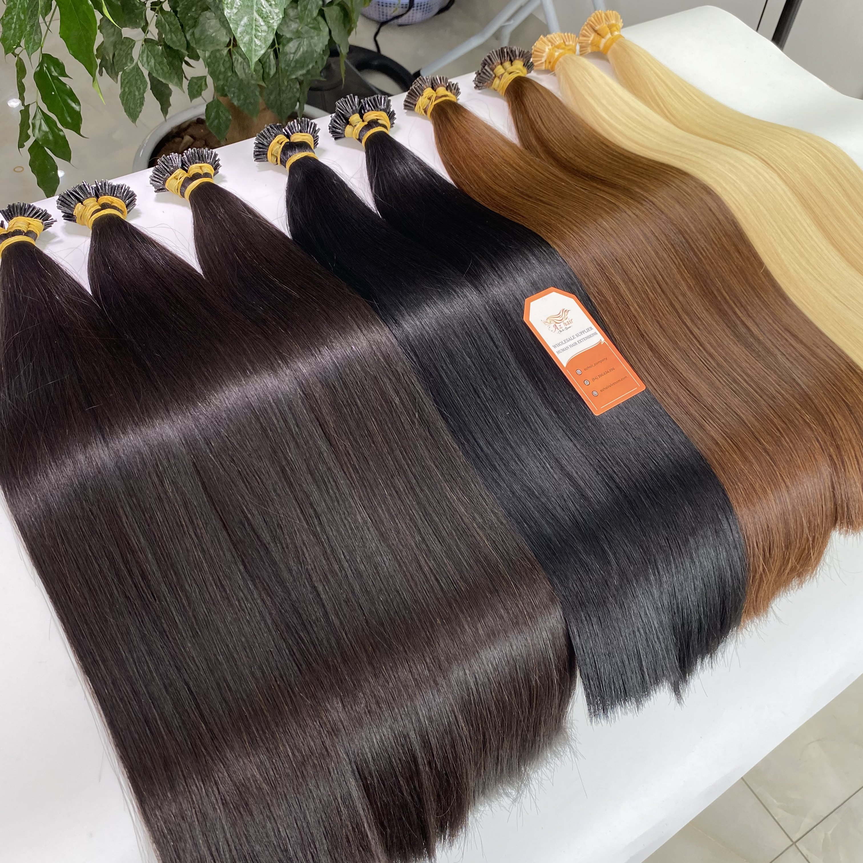 Top 12A Grade 100% Remy Hair Double Drawn I Tip Human Hair Extensions Customizable Orders Best Price