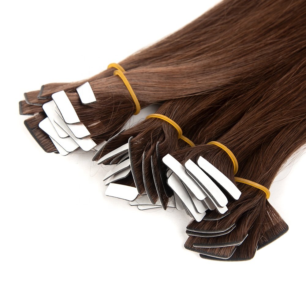 Hot Sell injected tape in hair extension invisible tape in extensions remy hair human hair extensions (light color) double weft
