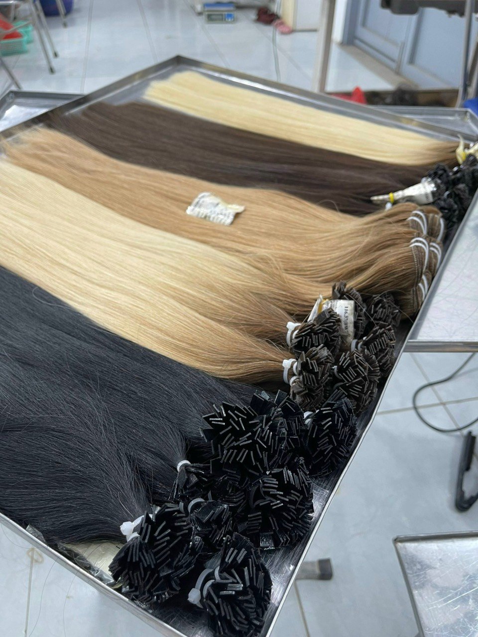 Factory Double Drawn Cuticle Aligned Virgin Russian Remy Hair Italian Keratin Prebonded Flat Tip Human Hair Extension