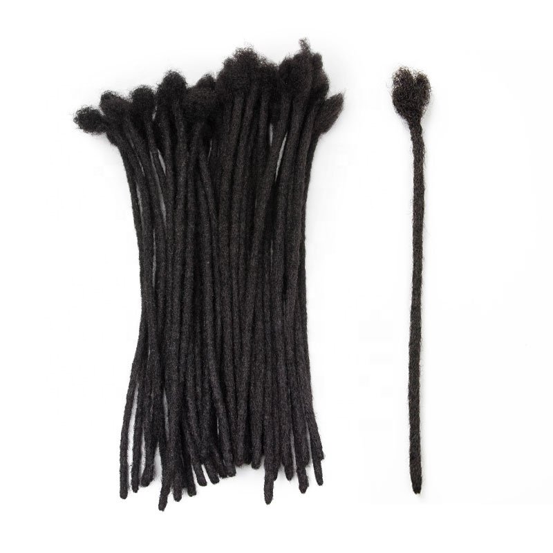 Handmade Crochet Dreadlocks Extension Cheveux naturel Afro Kinky Human Hair Extension Crochet Dreadlocks