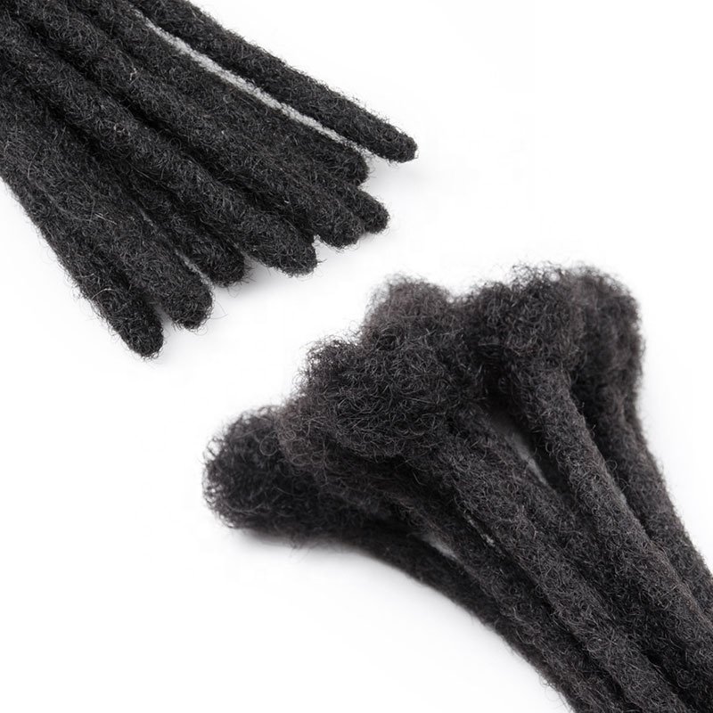 Handmade Crochet Dreadlocks Extension Cheveux naturel Afro Kinky Human Hair Extension Crochet Dreadlocks