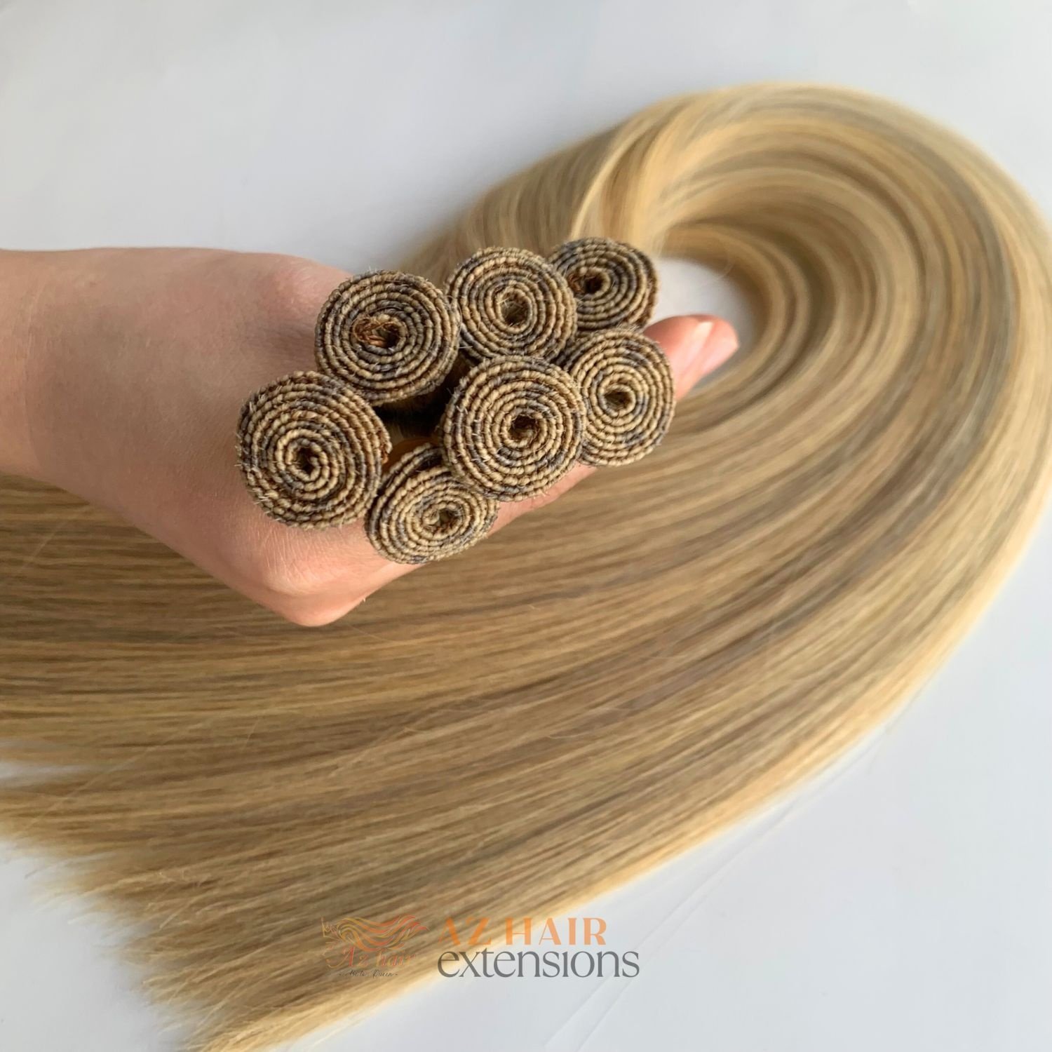 New Arrival Hand Tied Double Drawn Cuticle Aligned Human Hair Extensions Genius Hair Weft High Quality