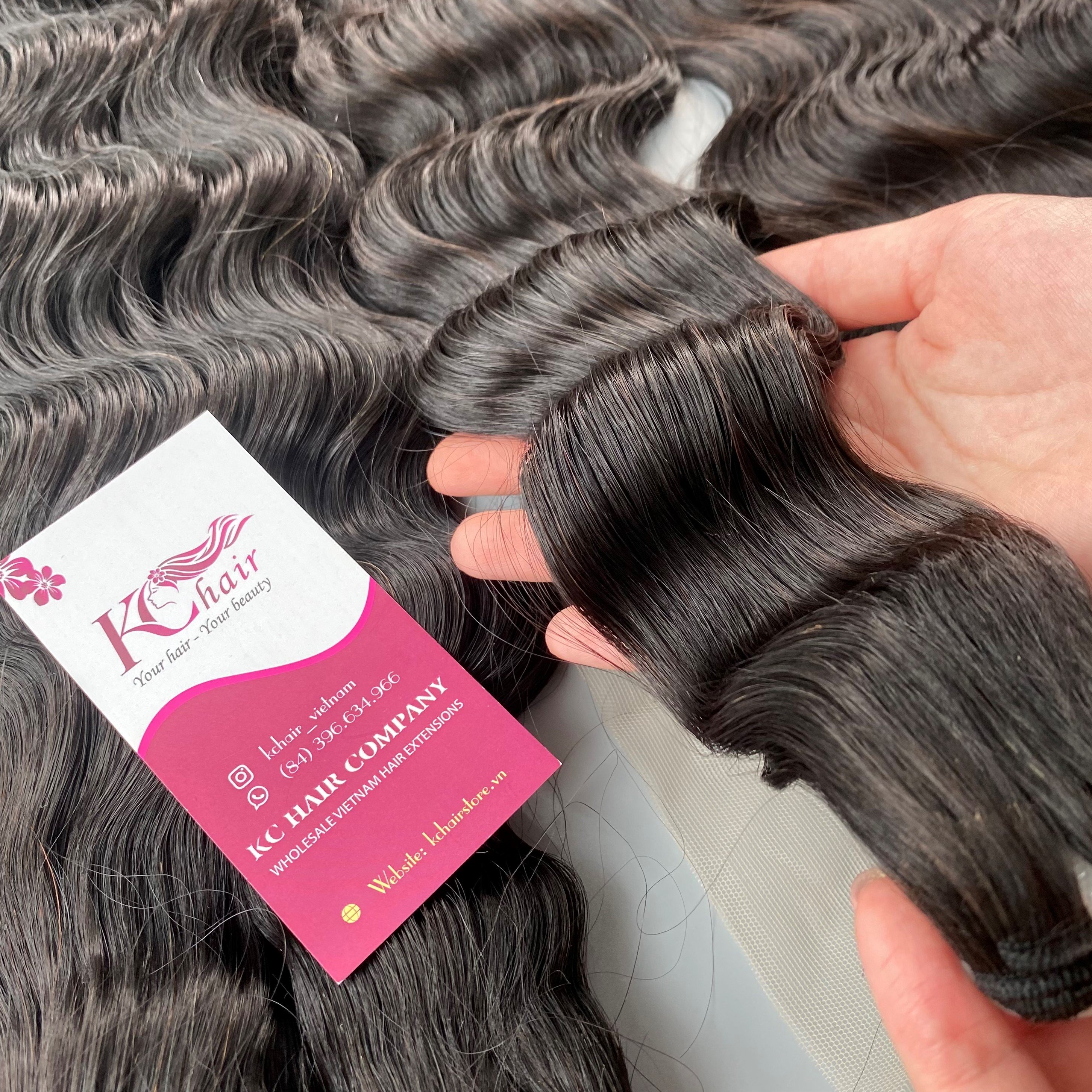 New Arrival Loose Deep Wavy Hair Bundles Cuticle Aligned Machine Double Weft Hair Extensions Factory Wholesale Price