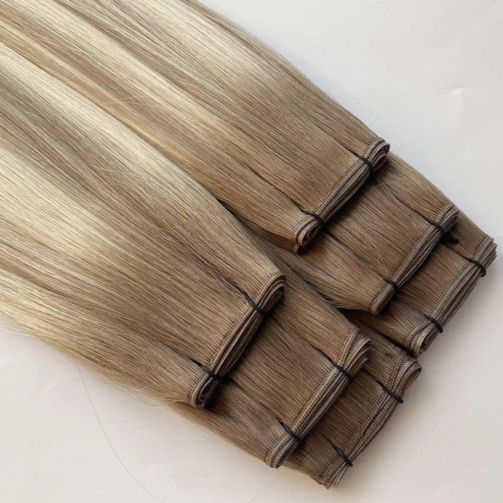 Wholesale Double Drawn Genius Weft Hair Extensions Human Hair Extension