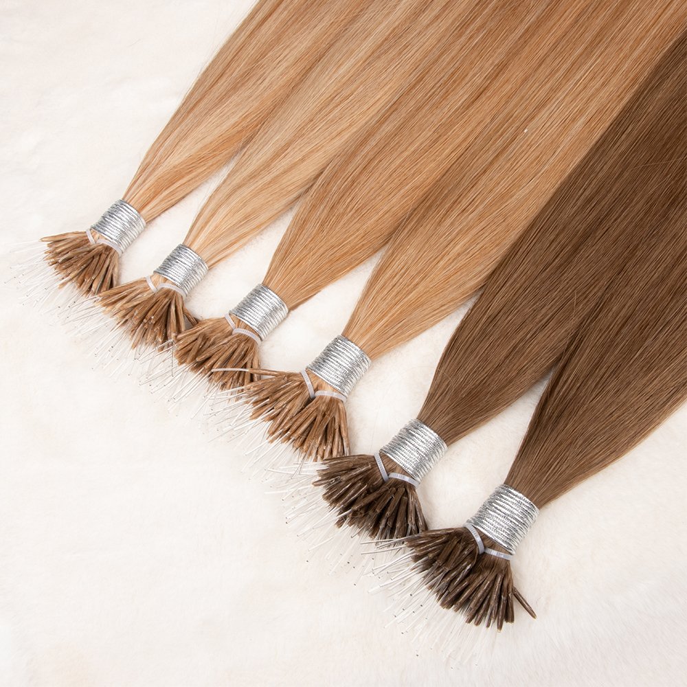Most Popular Wholesale Indian Glue Seamless Keratin U V Fan Y I tip Pre Bonded human hair bond remy i tip hair extensions