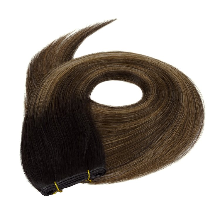 Vietnam Wholesale Natural Style Virgin Human Hair Extensions Color Double Drawn Human Hair Bundle Genius Weft