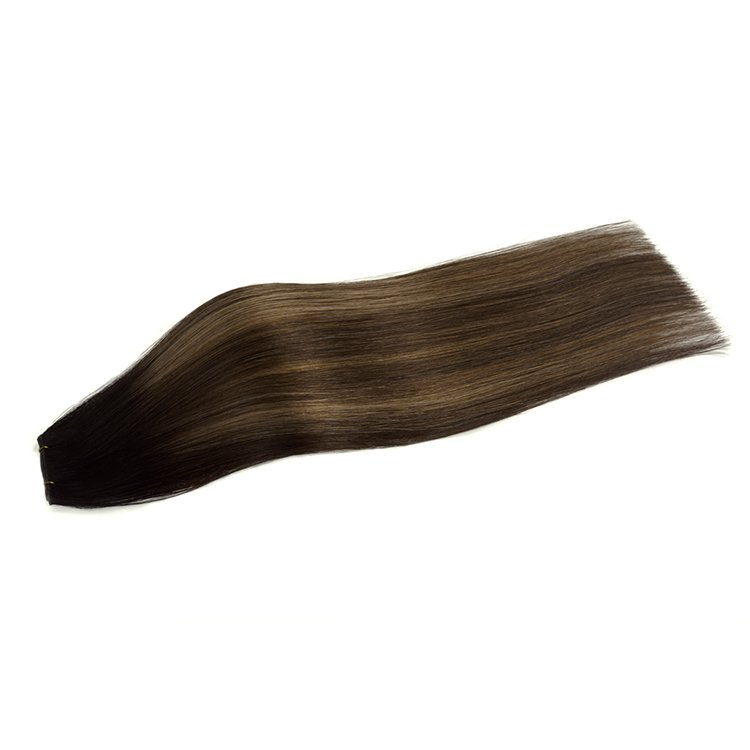 Vietnam Wholesale Natural Style Virgin Human Hair Extensions Color Double Drawn Human Hair Bundle Genius Weft