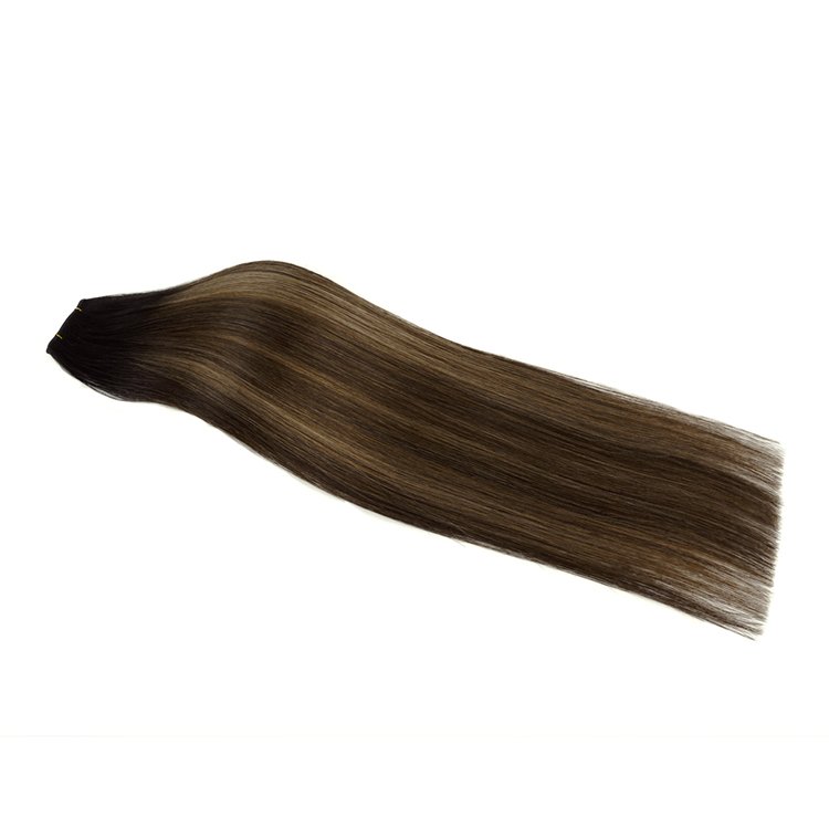 Vietnam Wholesale Natural Style Virgin Human Hair Extensions Color Double Drawn Human Hair Bundle Genius Weft