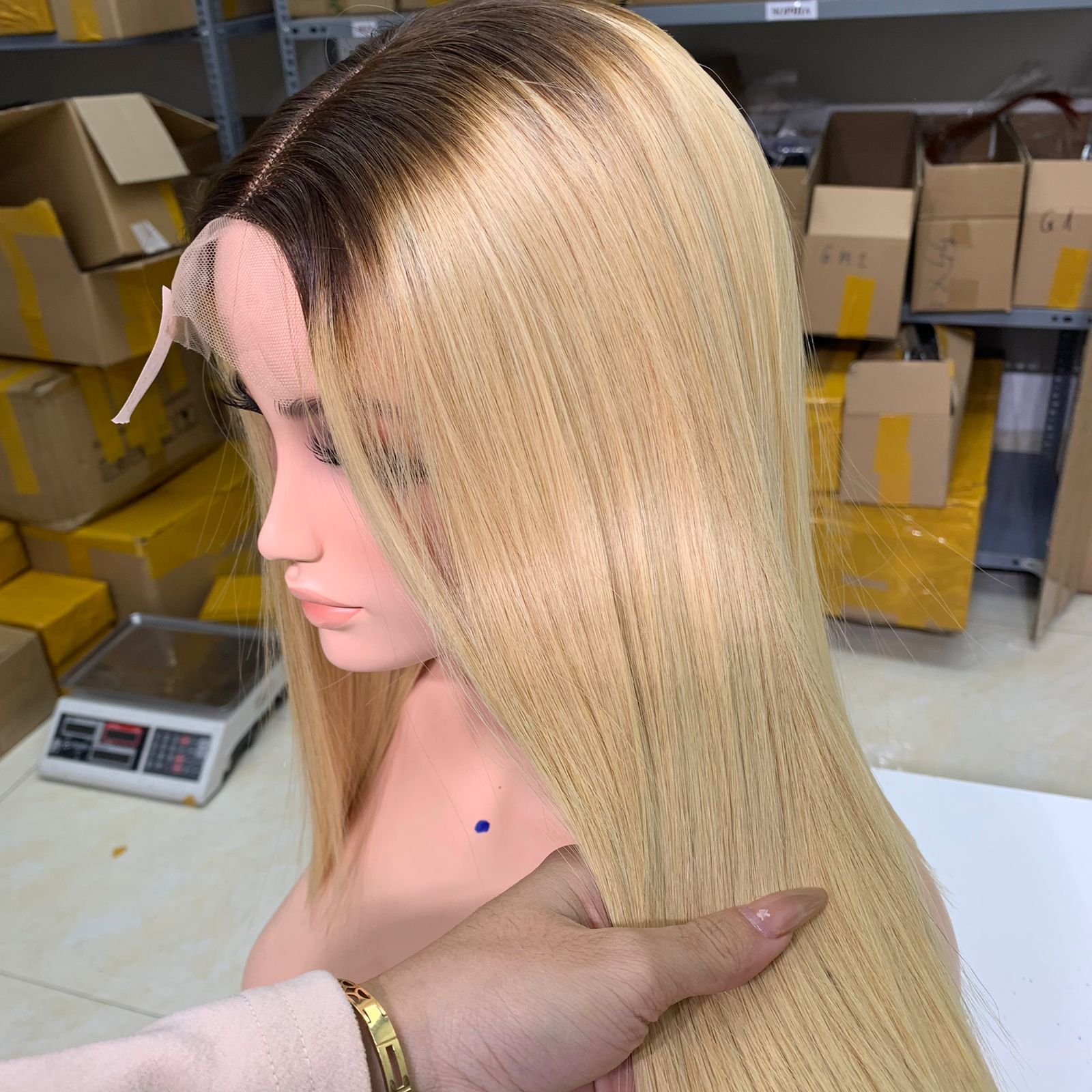 Bone Straight Vietnamese wigs blonde full Hair Extensions Super Double Drawn Bundles Raw Unprocessed Virgin Human Hair