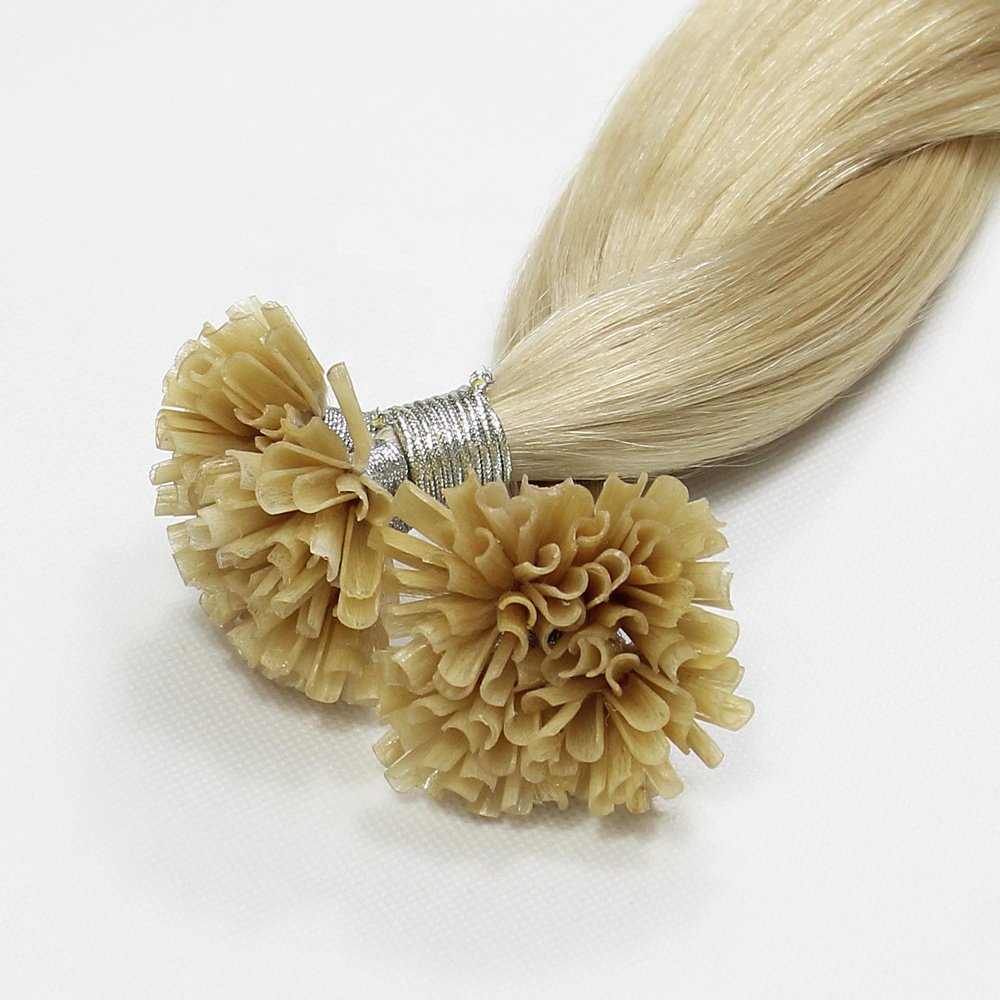 100% real remy human hair 14-30 inch keratin nail u tip hair extensions top quality silky straight u tip human hair