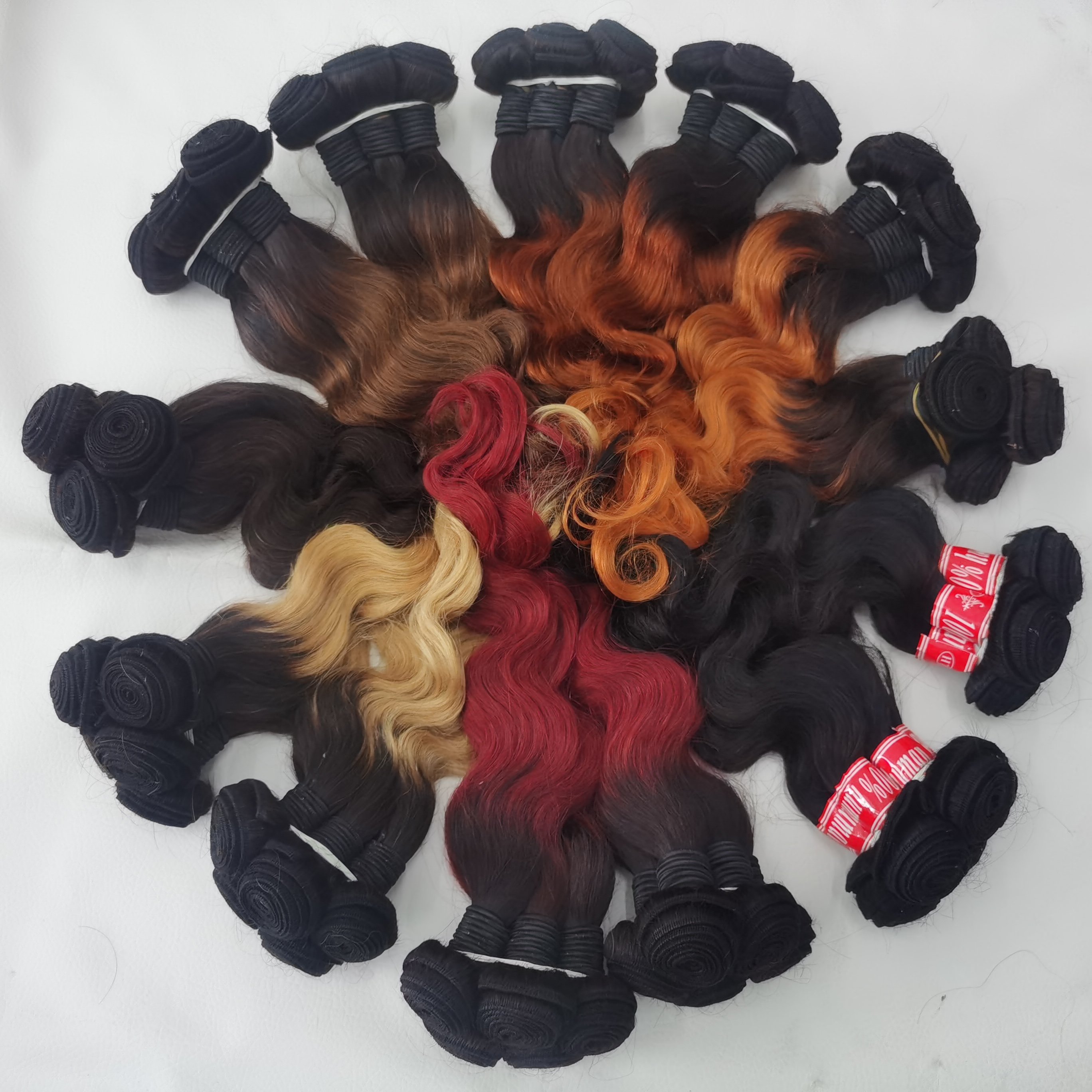 LETSFLY Wholesale 1b/27 Color Human Hair Extension Straight Hair Bundles , Brazilian Human Straight Hair