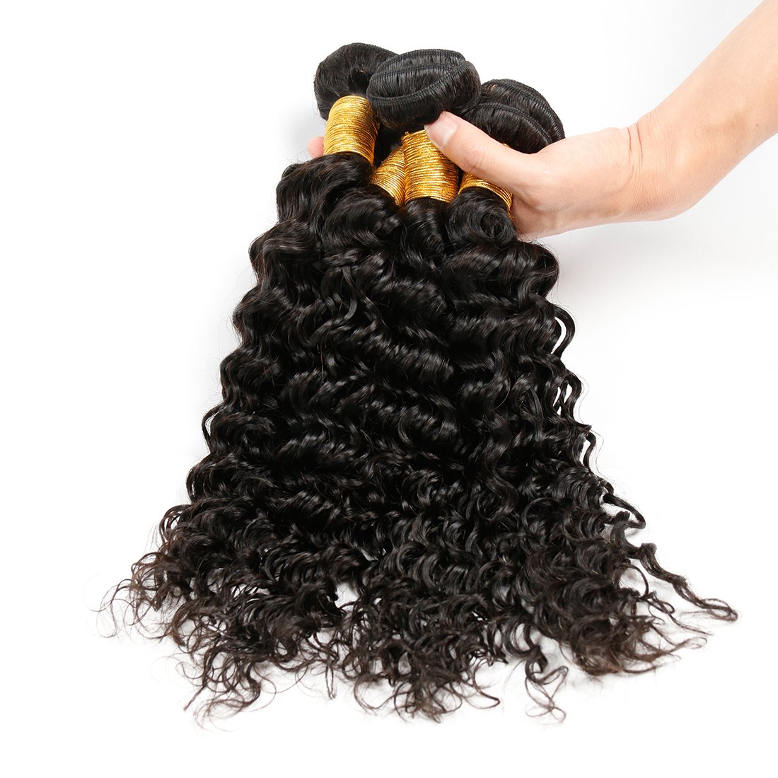 Big discount for sale deep wave mink virgin brazilian human hair extension bundles, cuticle aligned human hair weave vendors