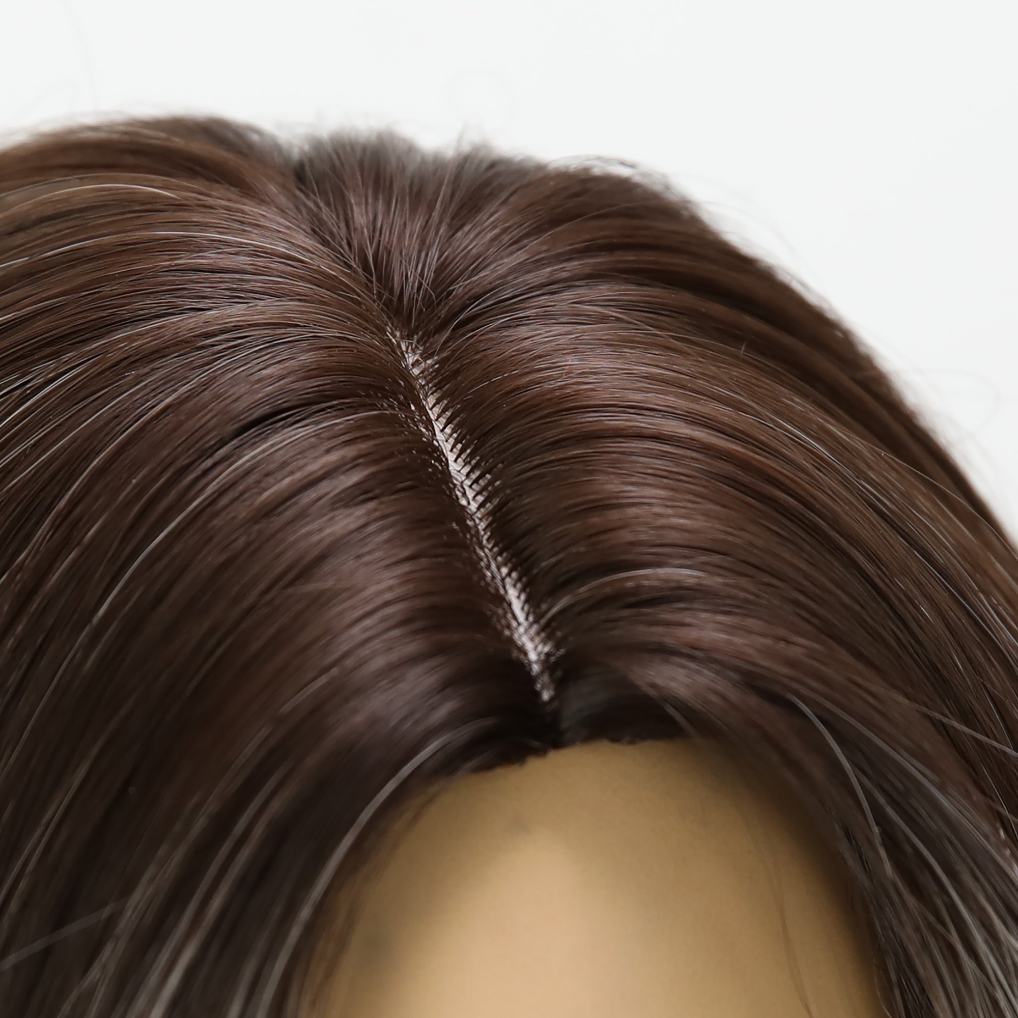 2024 European and American fashion hair synthetic wig gold gradient highlights curly hair wig