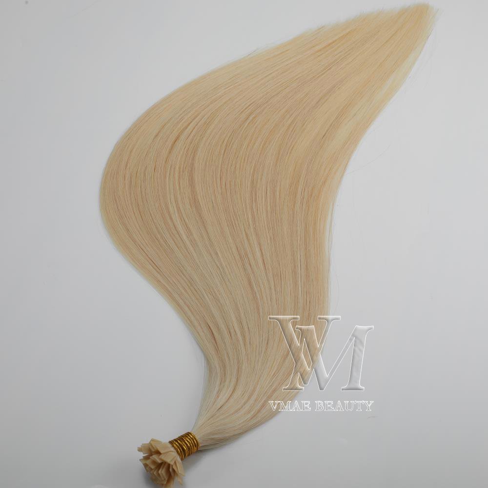 VMAE Russian Straight 60 613 Blond Virgin Cuticle Aligned Remy I K Tips Double Drawn Flat Keratin Tip Human Hair Extensions