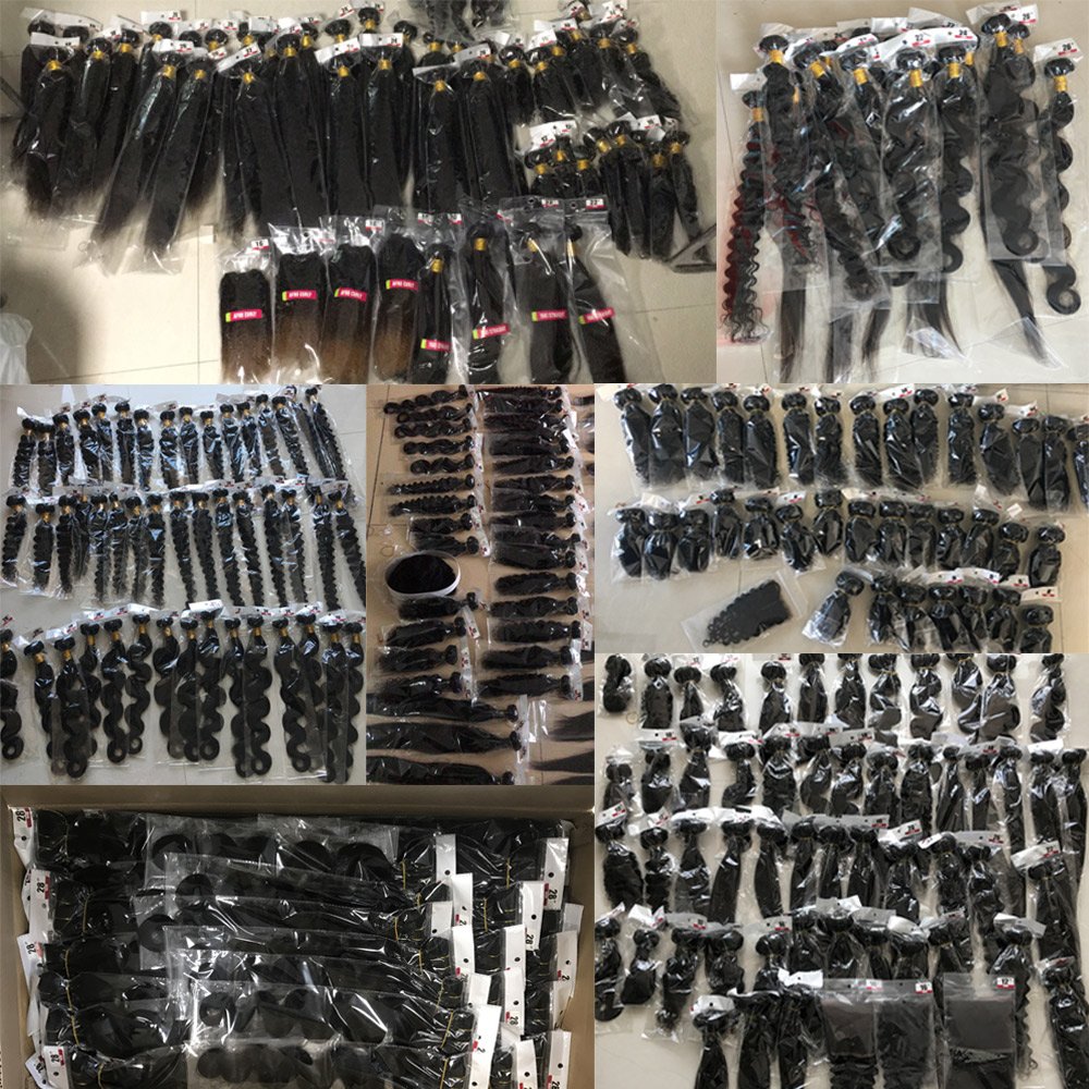 Kinky Straight 3 Lot Human Vietnamese Hair Bundles, Cuticles Aligned Raw Unprocessed Double Weft Natural Human Hair Extension