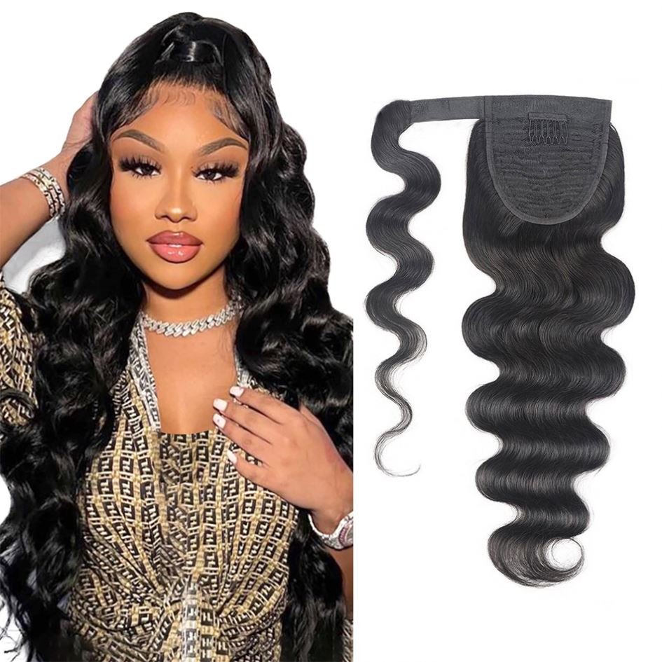 Brazilian Ponytail Hair Extensions Human Hair Ponytail Extension Remy Human Hair Ponytails