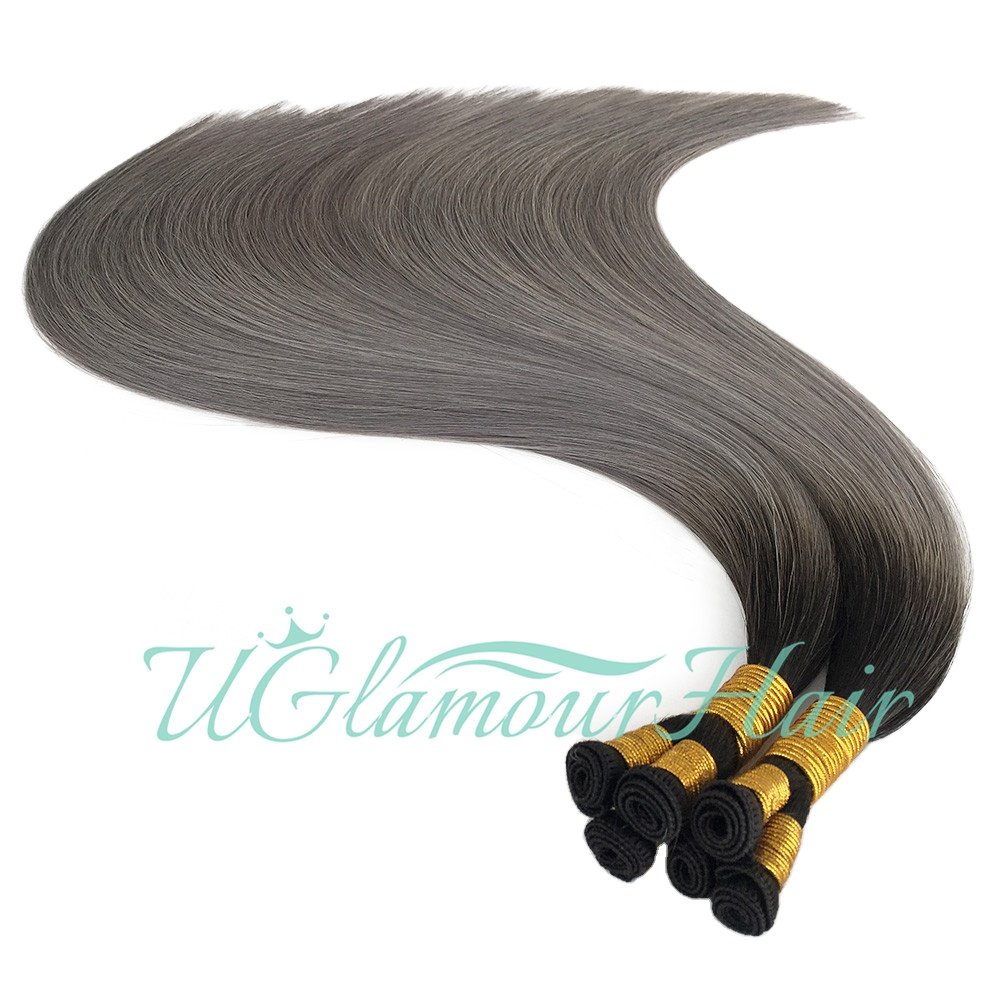U Glamour Hair European 100% Human Best Quality Hand Tied Weft Genius Weft Human Hair Extensions