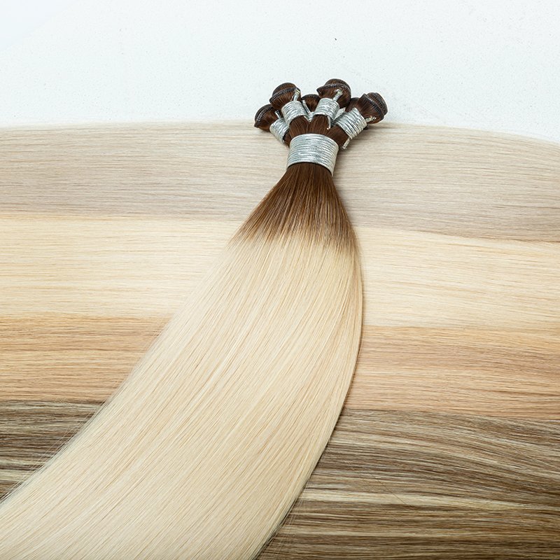 Hot Selling Genius Weft 100% Remy Cuticle aglined Russian Hair Can be cut Genius weft hair extensions