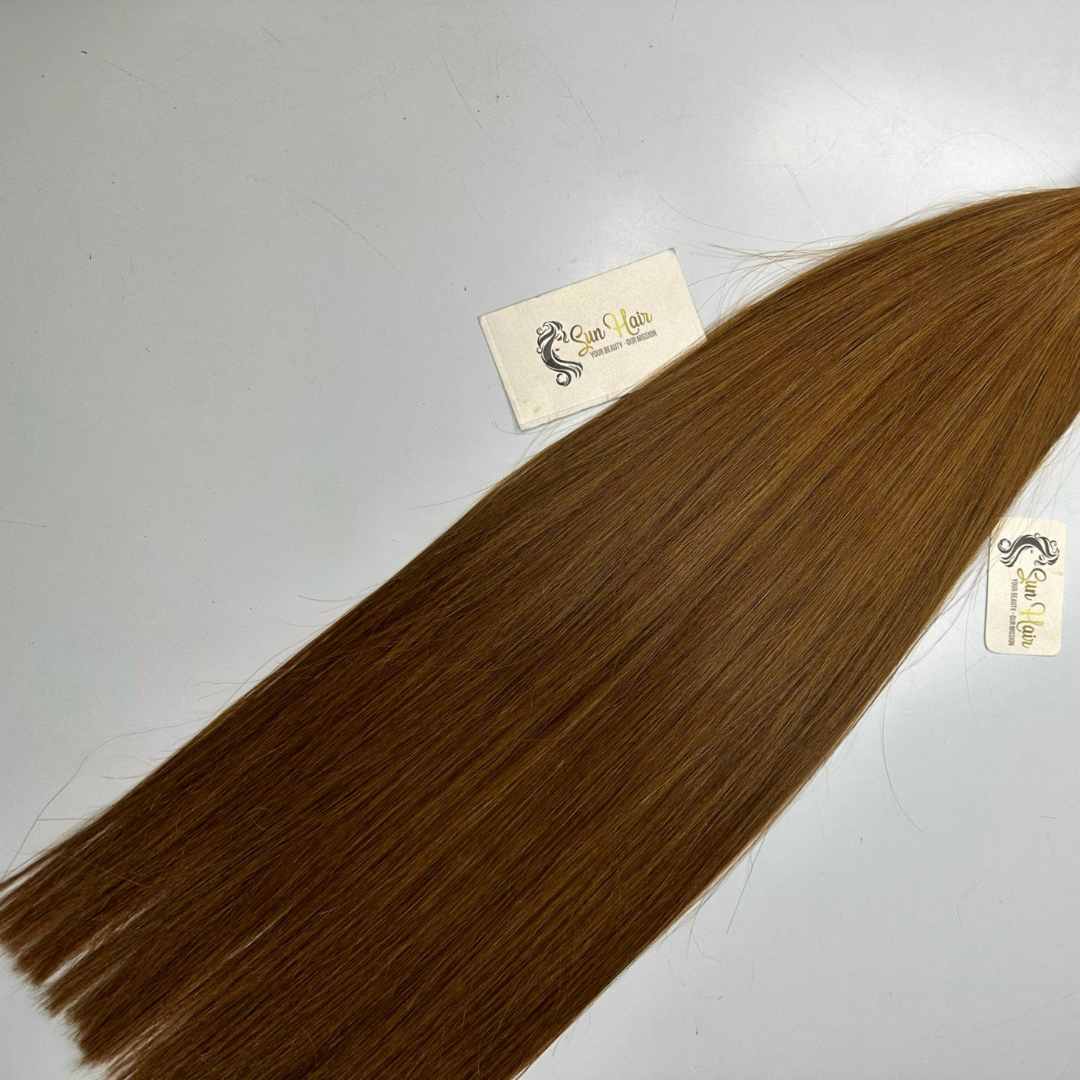 Wholesale Hot Selling Natural Straight Dark Brown Color Super Double Drawn Bulk Hair 100% Vietnamese Human Hair Extensions