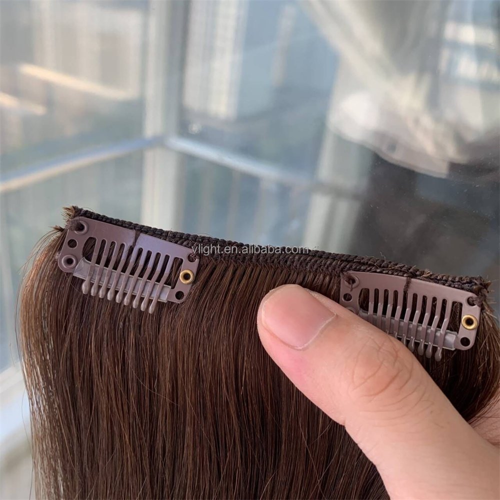 V Light Sell Well 100human High Quality Remy Clip Hair PVC Bag Human Hair Extension Chinese Hair Body Wave Bundles 50g