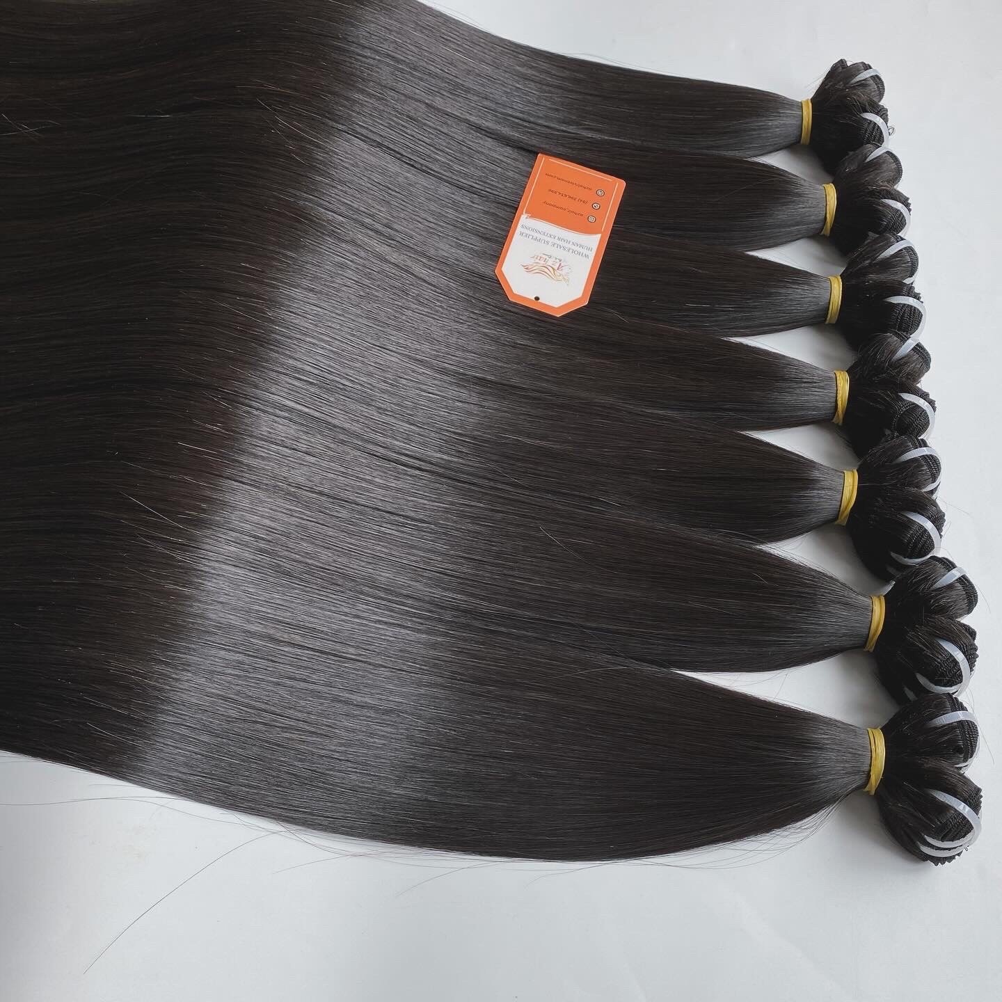Wholesale Double Drawn Viet Nam Raw Virgin Remy Human Hair Extensions Weft Hair Bundles For All Color With Price Factory