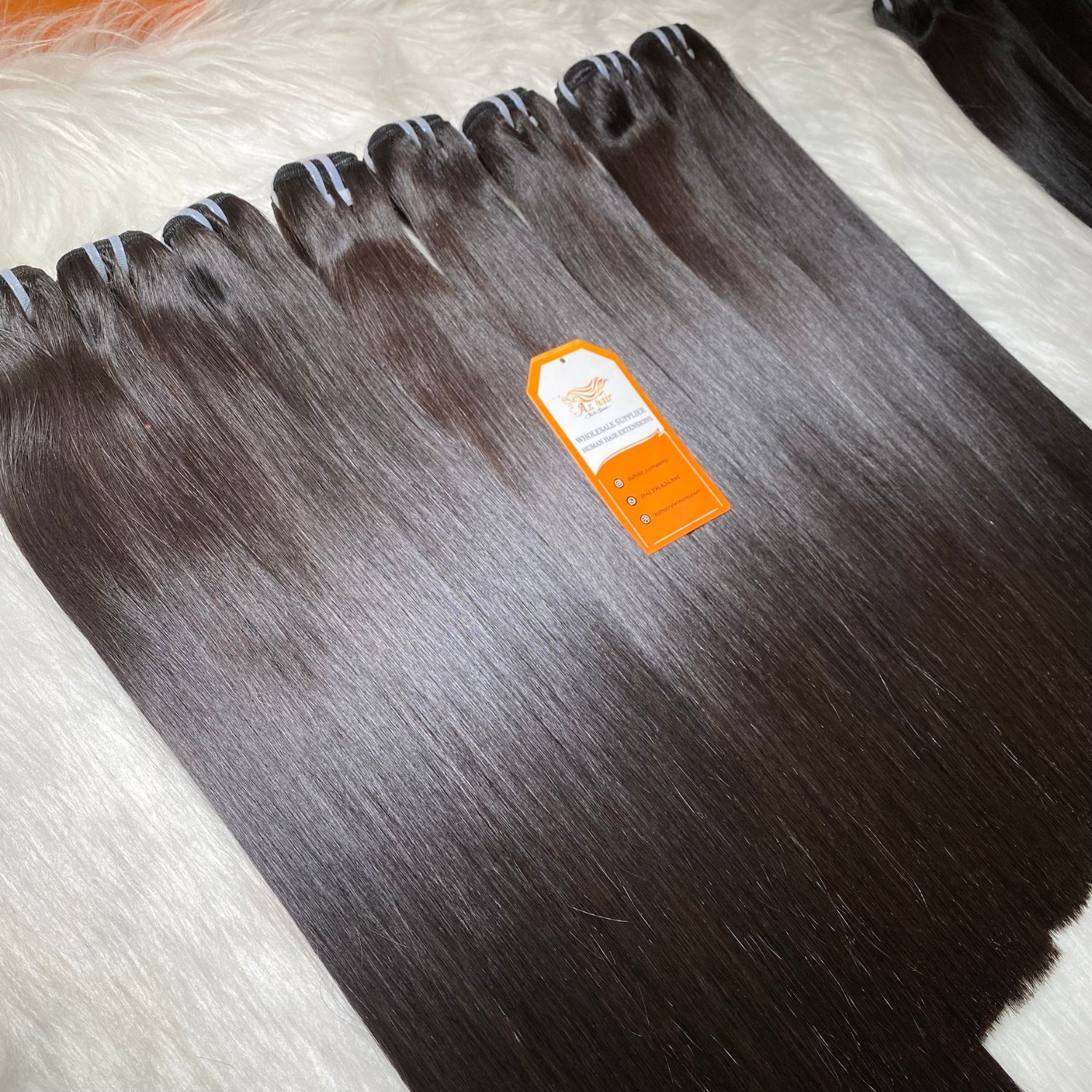 Wholesale Double Drawn Viet Nam Raw Virgin Remy Human Hair Extensions Weft Hair Bundles For All Color With Price Factory