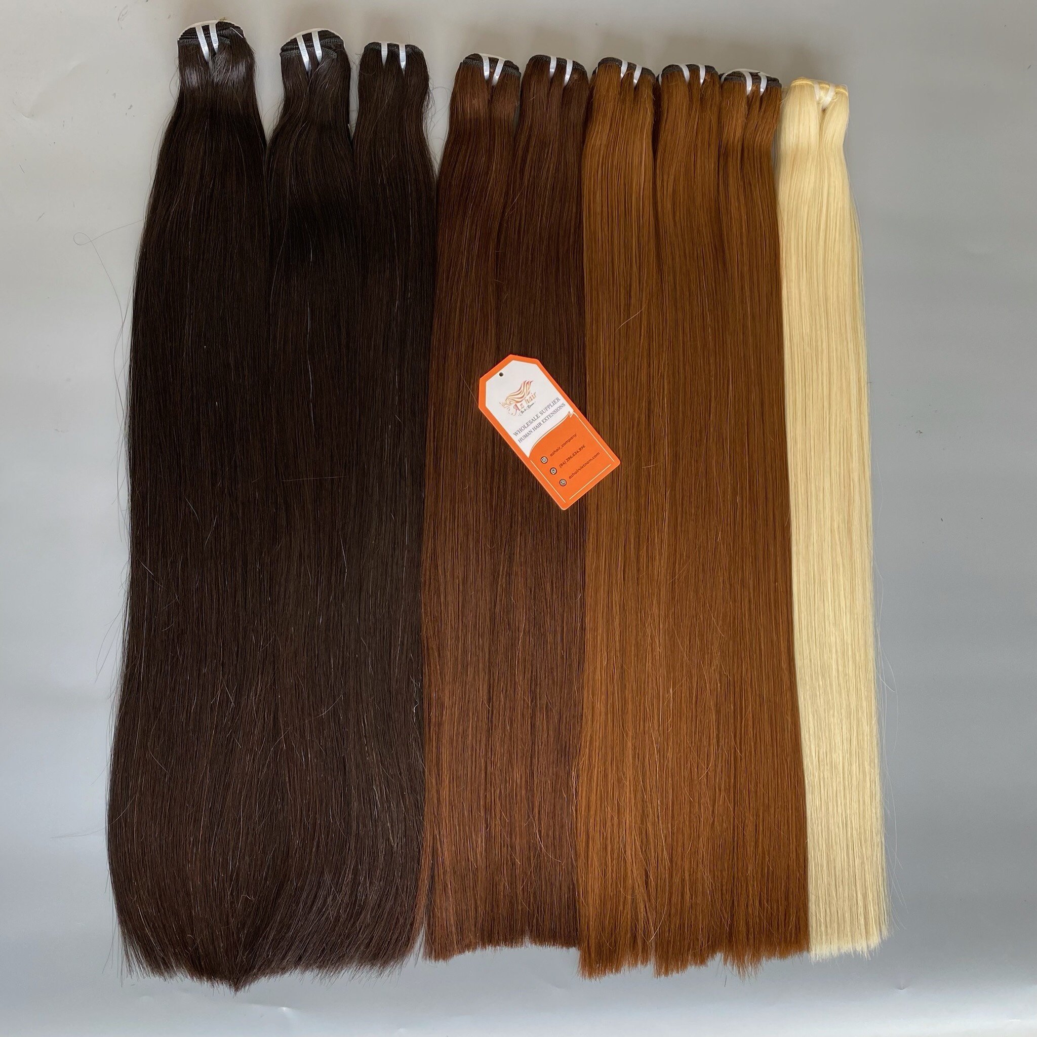 High Quality Weft Hair Customized Color No Tangle Raw Vietnamese Hair Wholesale Price