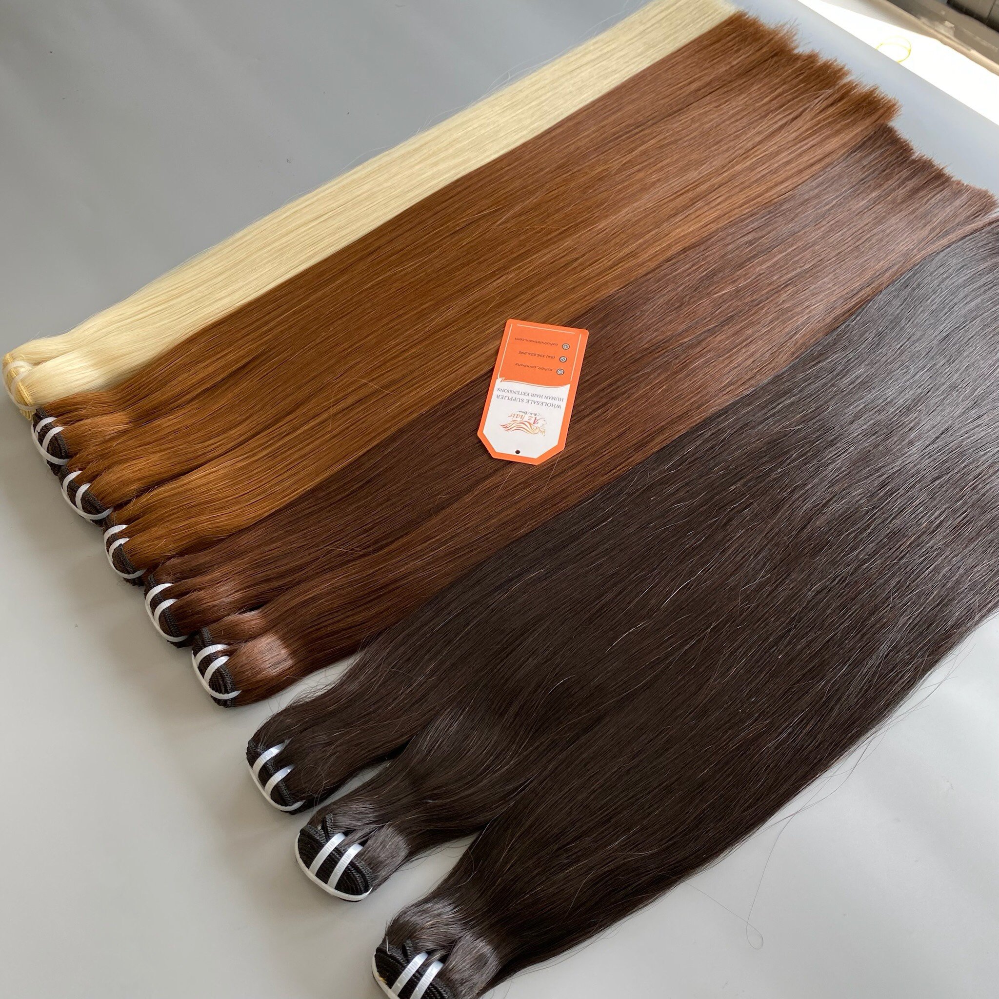 High Quality Weft Hair Customized Color No Tangle Raw Vietnamese Hair Wholesale Price