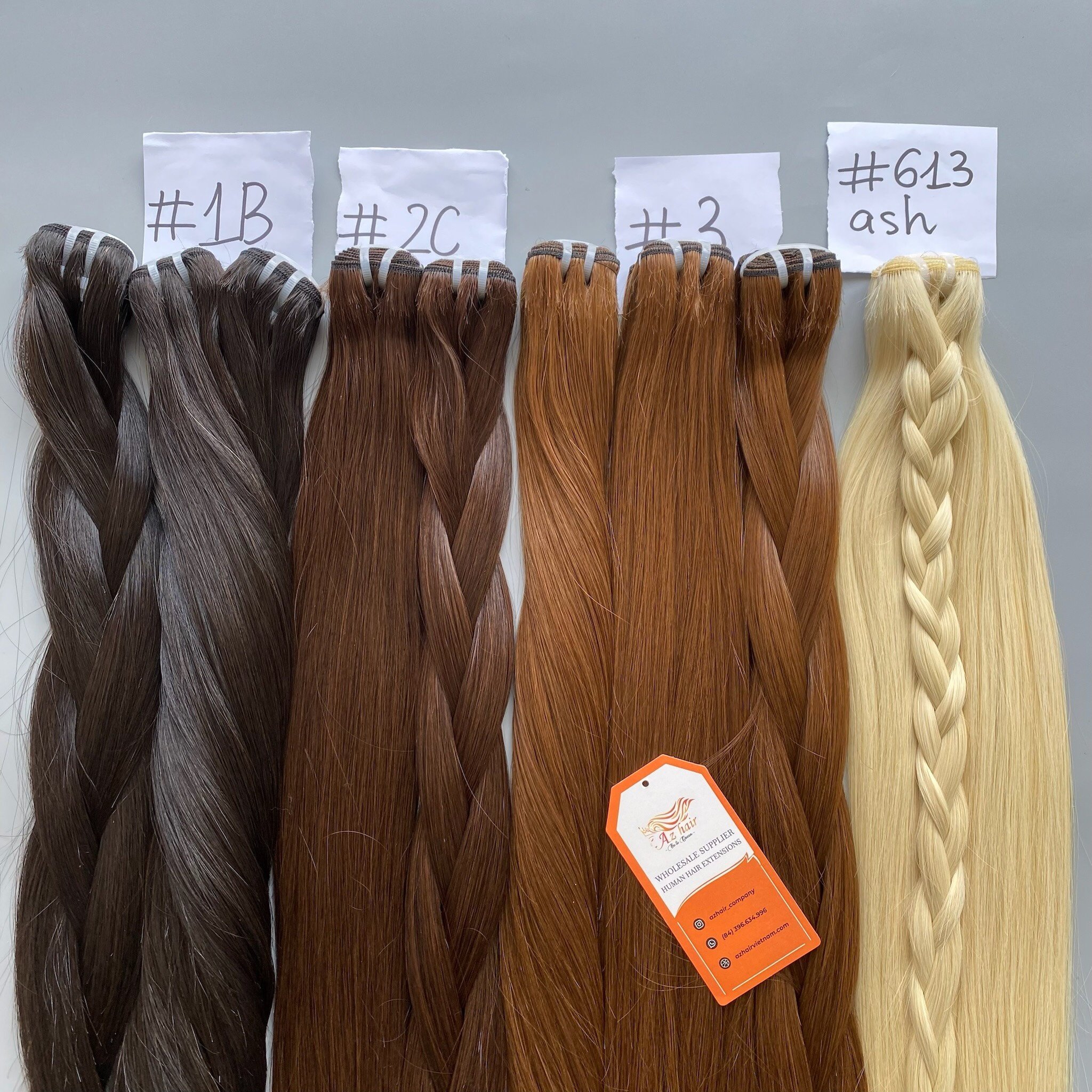 High Quality Weft Hair Customized Color No Tangle Raw Vietnamese Hair Wholesale Price