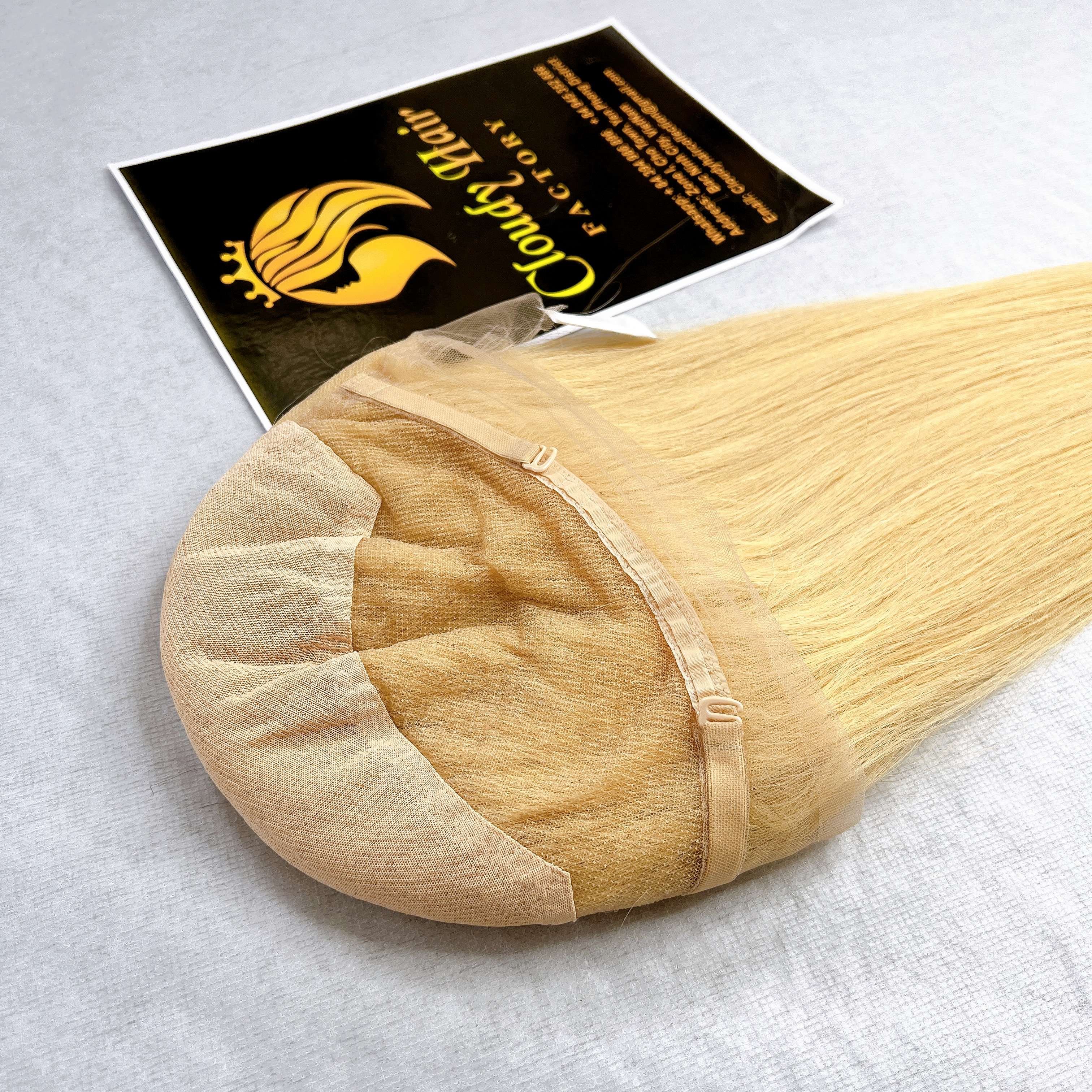 613 Texture Blonde Straight Real Human Hair Extensions From Vietnamese Vendor Stylist Make Wigs With Lace Closure Frontal