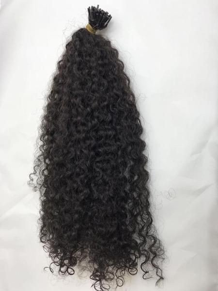 Raw cuticle aligned Hair,factory wholesale kinky curly braiding Microlinks i tips Itip grey i tip human Hair Extensions