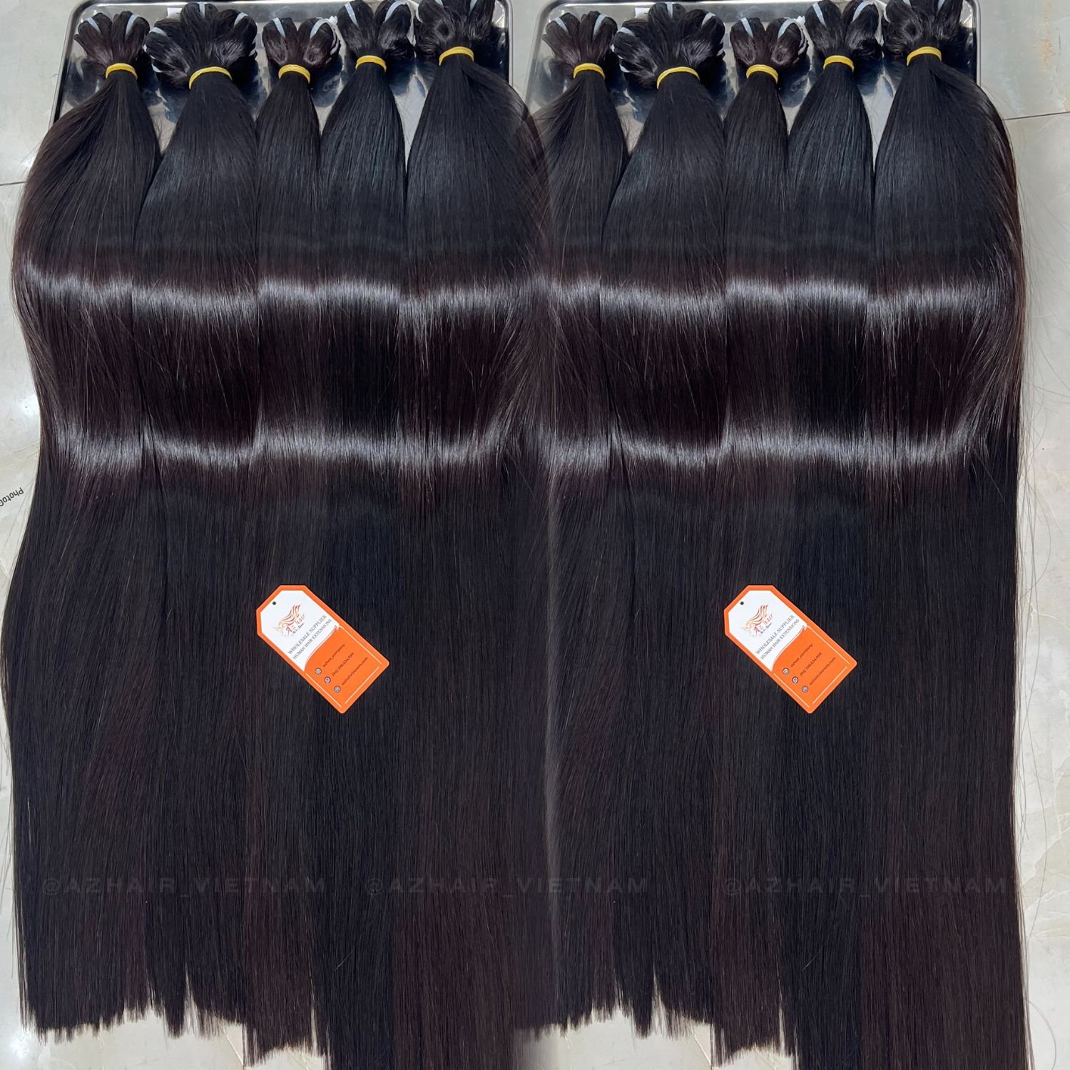 Bone Straight Natural Black Color Weft Super Double Drawn Cuticle Aligned 100% Vietnamese Human Hair Extensions Cheapest