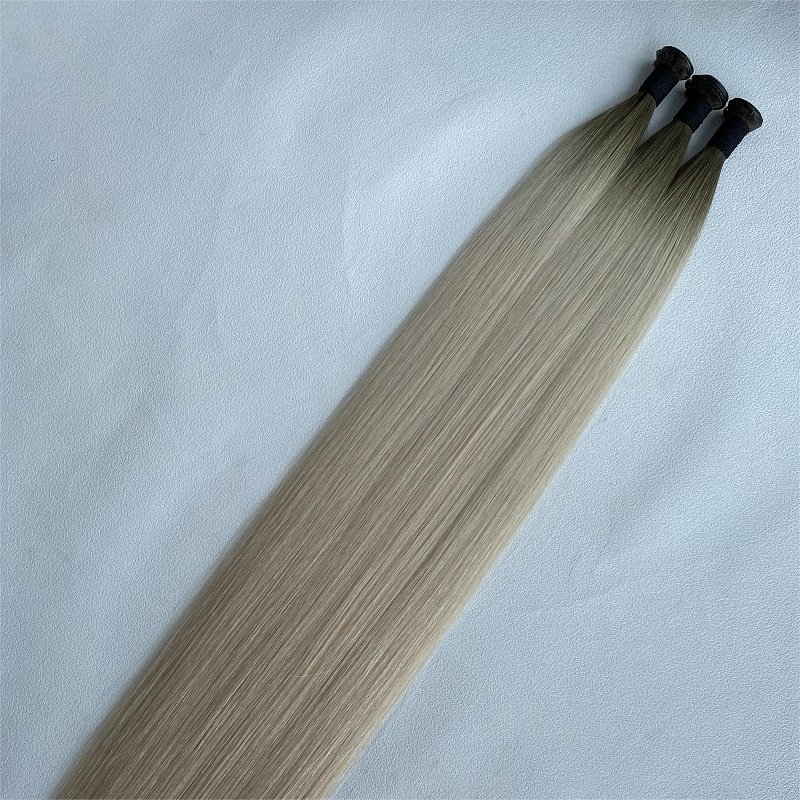 100% Raw Virgin Double Drawn Russian Genius Weft Human Hair Extensions Thin Invisible No Return Hair Genius Weft