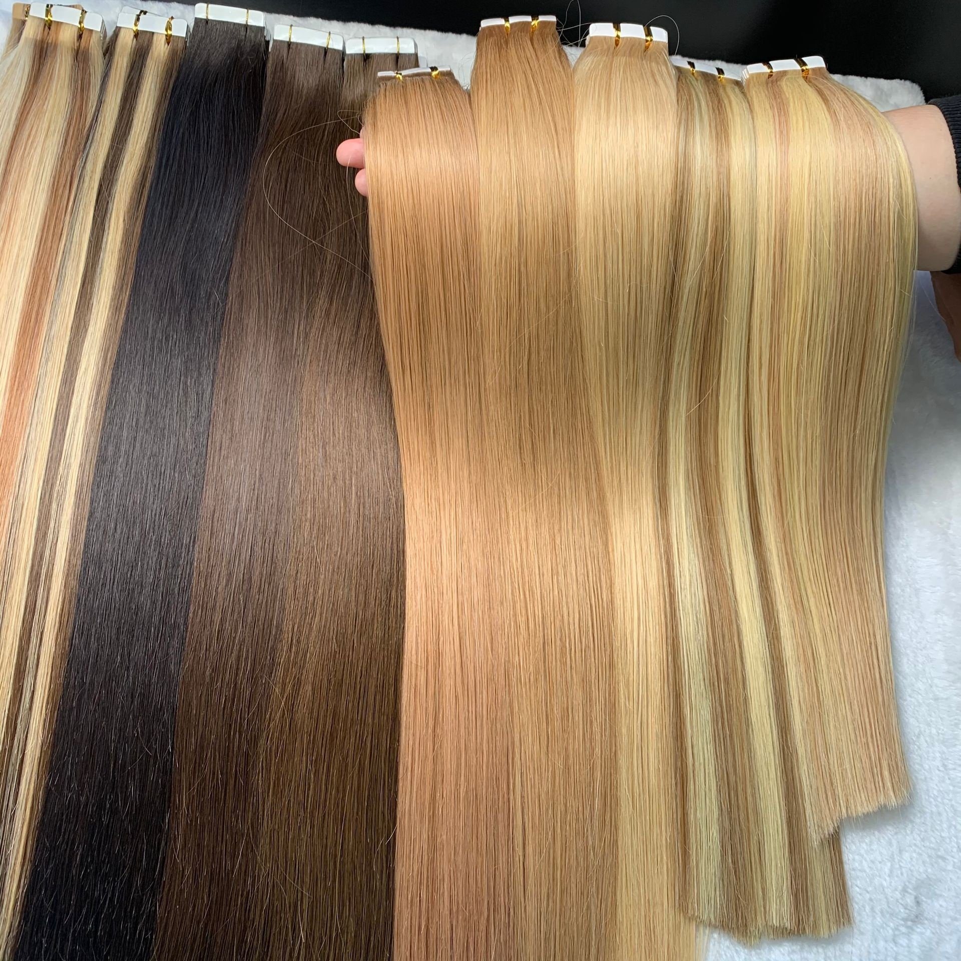 virginhair Slavic Hair Double Drawn Invisible Slim Skin Pu Seamless Russian Tape In Human Hair Extension