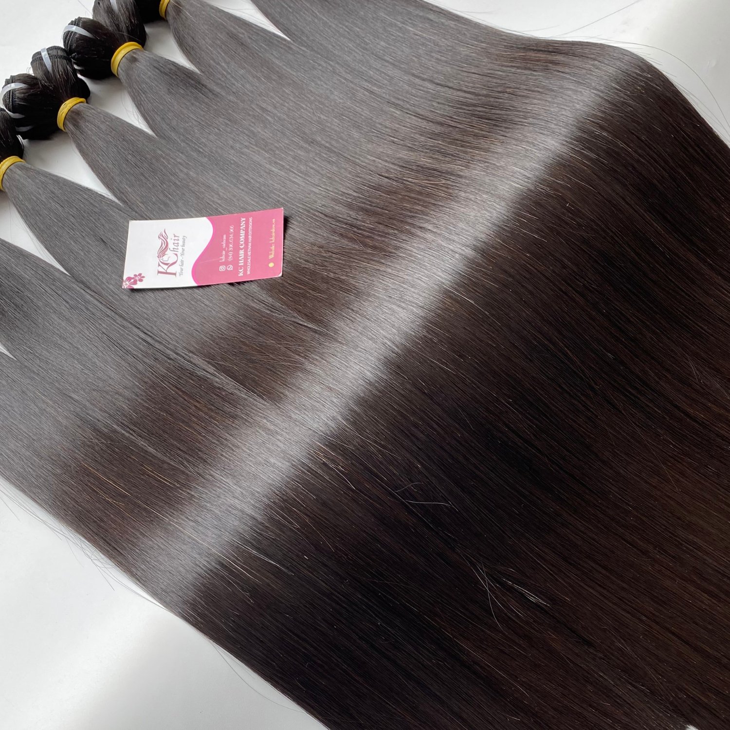 Top Wholesale Weft 100% Raw Bone Straight Vietnamese Hair Bundles Human Hair Extensions Wholesale Price