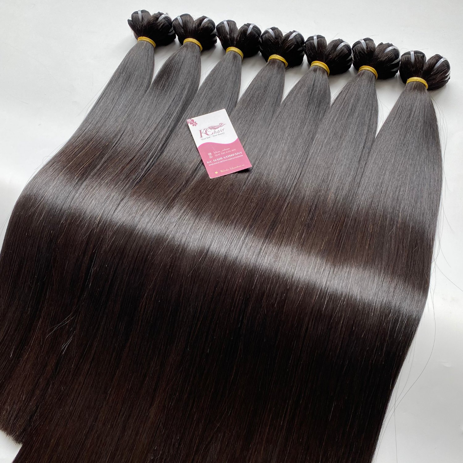 Top Wholesale Weft 100% Raw Bone Straight Vietnamese Hair Bundles Human Hair Extensions Wholesale Price