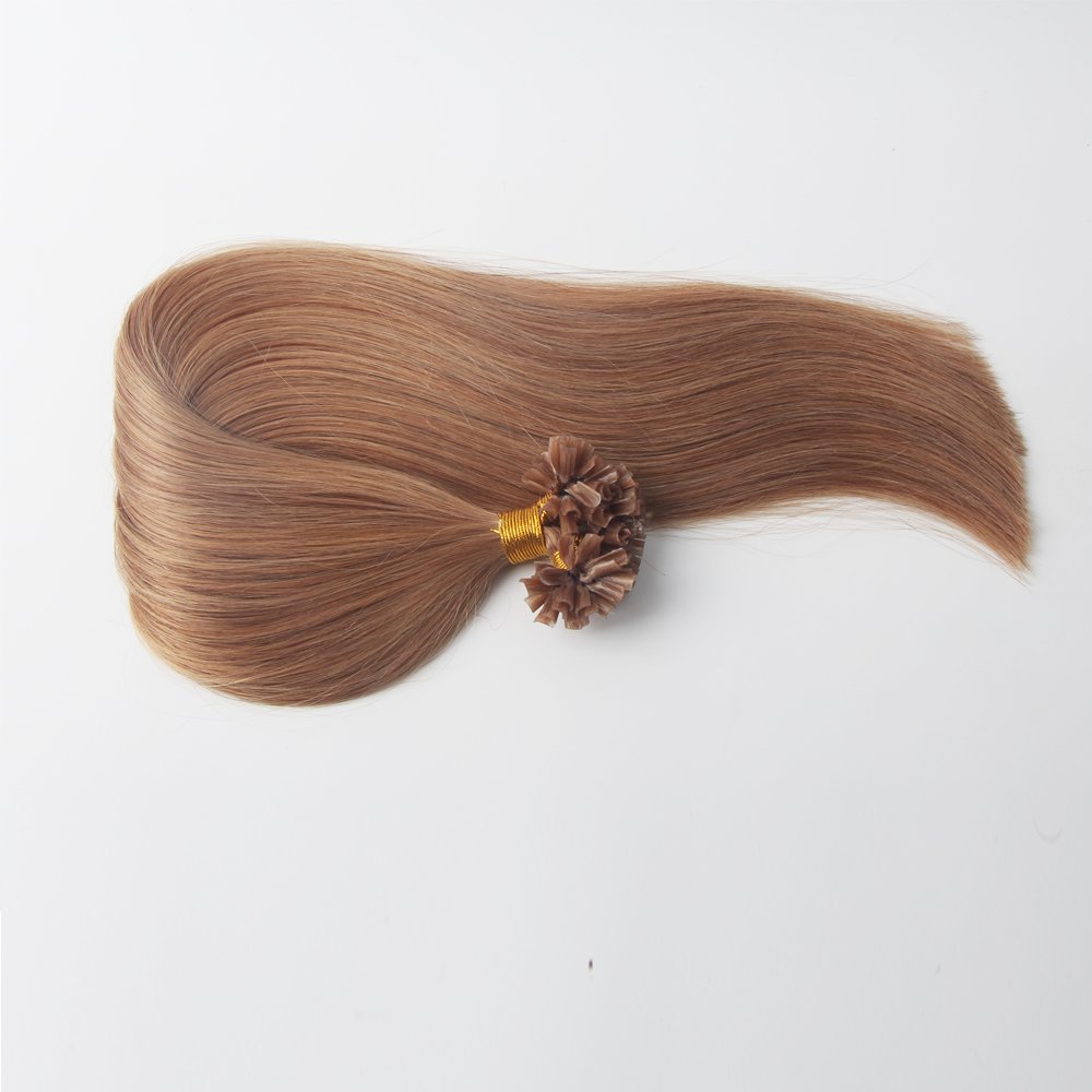 Wholesale Thick ends Double Drawn Italian Keratin Micro Nail U tips Pre-bonded Virgin Remy Russian Human Hair Extension