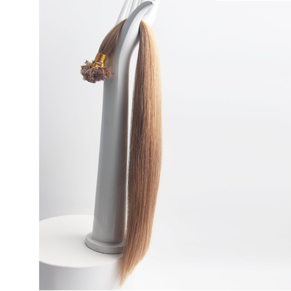 Wholesale Thick ends Double Drawn Italian Keratin Micro Nail U tips Pre-bonded Virgin Remy Russian Human Hair Extension