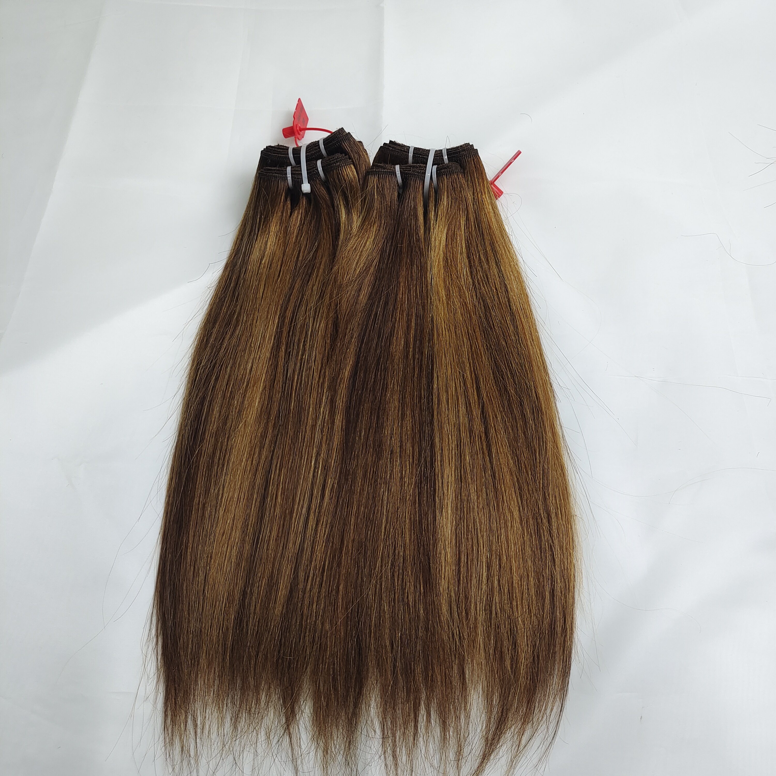 Letsfly Hot Selling High Light 4-27 Piano Color Hair Weave Various Styles Hair Extensions 9A Plus High Quality Human Hair