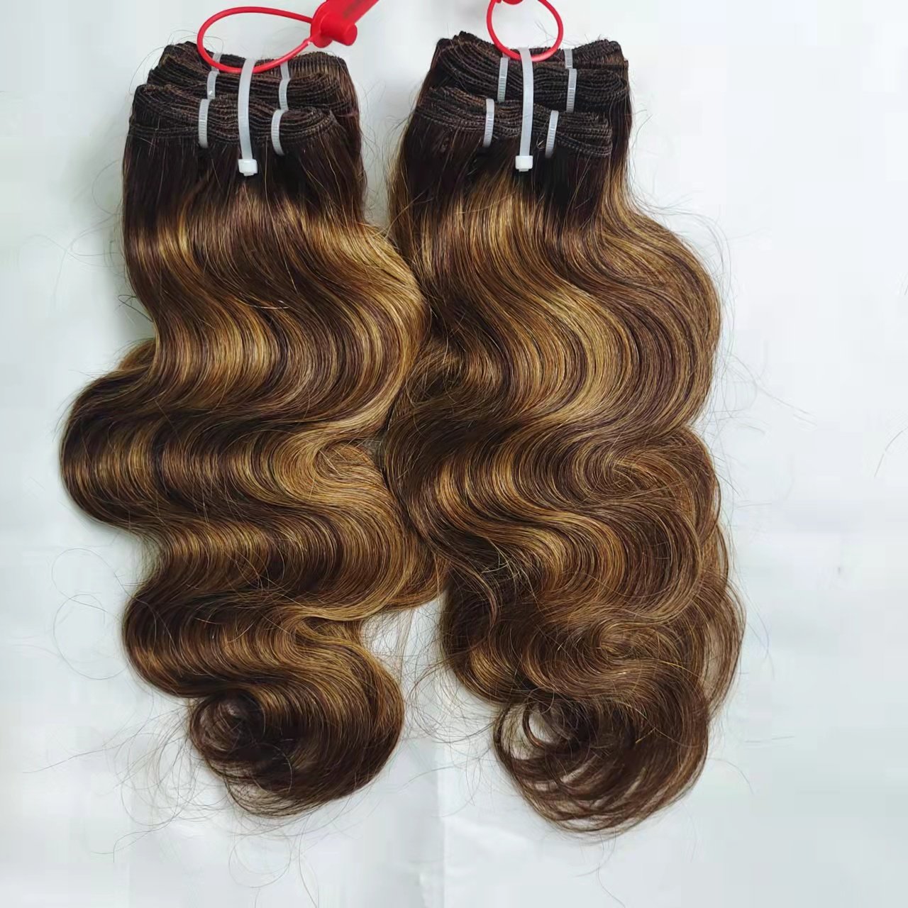 Letsfly Hot Selling High Light 4-27 Piano Color Hair Weave Various Styles Hair Extensions 9A Plus High Quality Human Hair