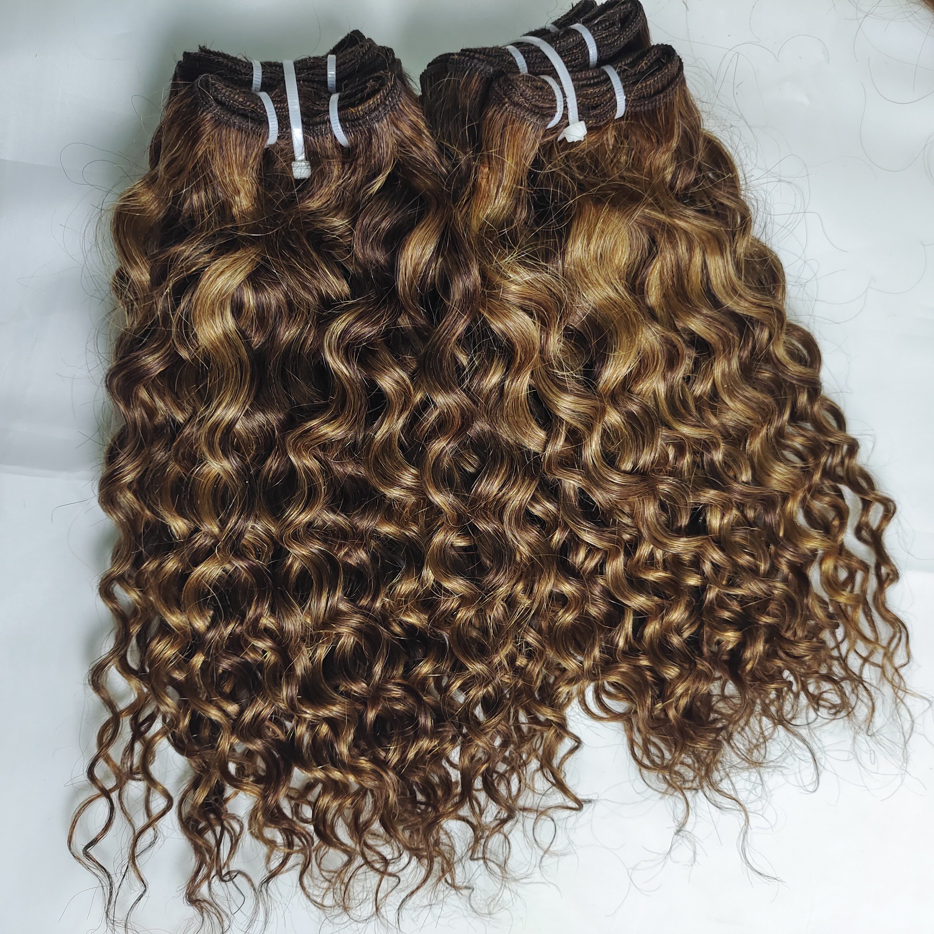 Letsfly Hot Selling High Light 4-27 Piano Color Hair Weave Various Styles Hair Extensions 9A Plus High Quality Human Hair