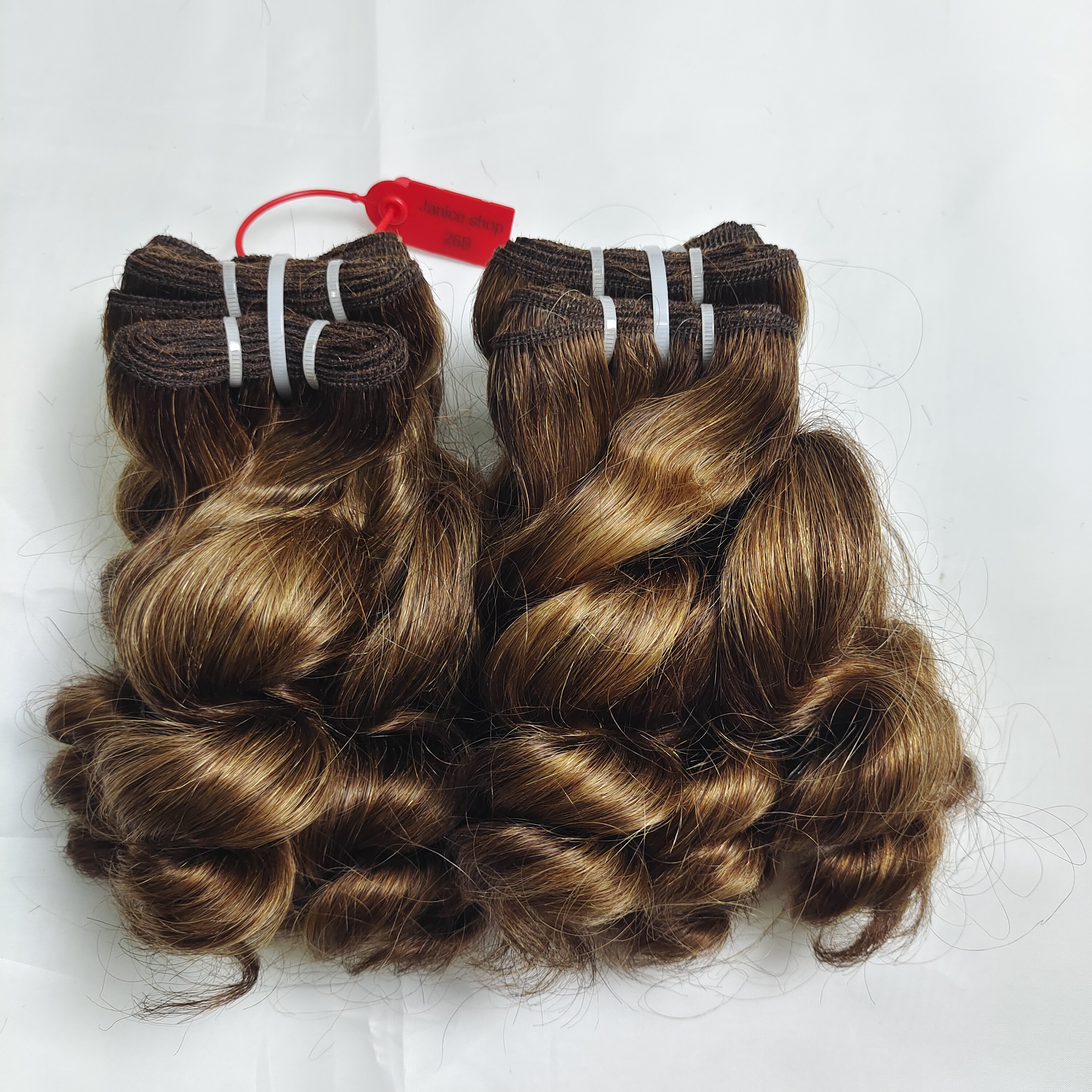 Letsfly Hot Selling High Light 4-27 Piano Color Hair Weave Various Styles Hair Extensions 9A Plus High Quality Human Hair